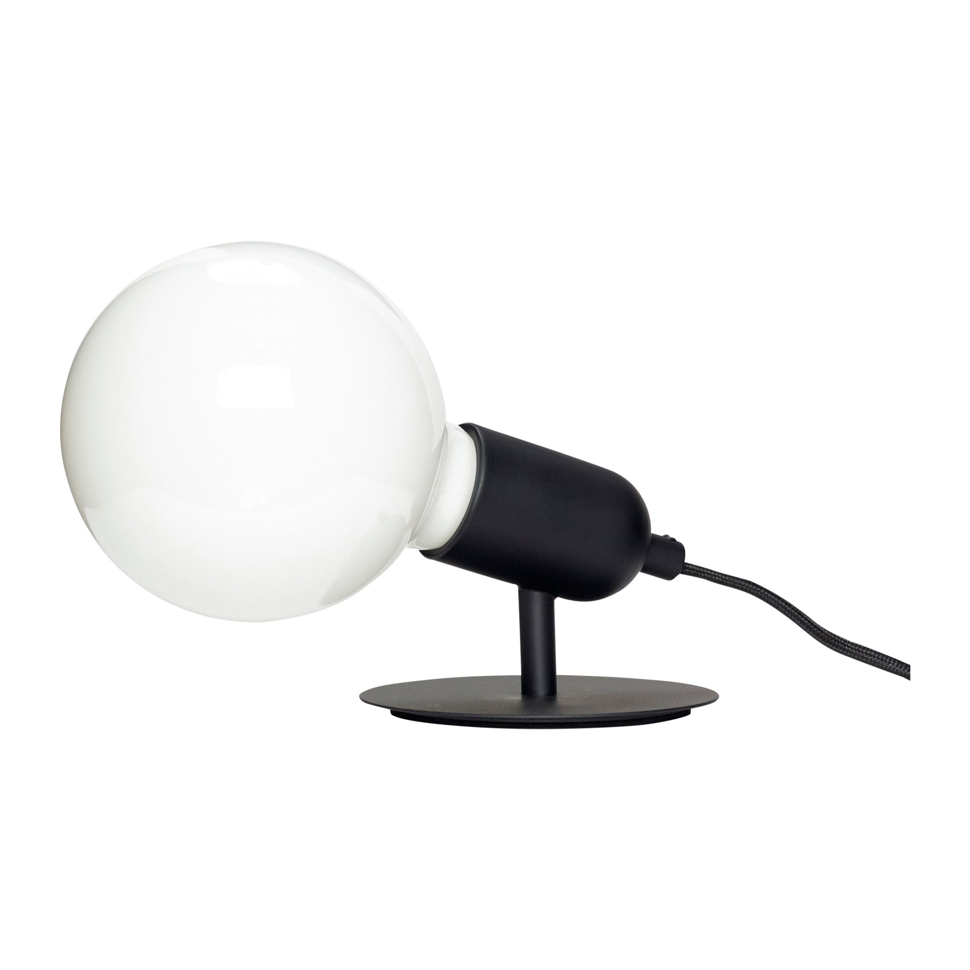 Audio Table Lamp Black - Ø10XH10cm, E27/4W