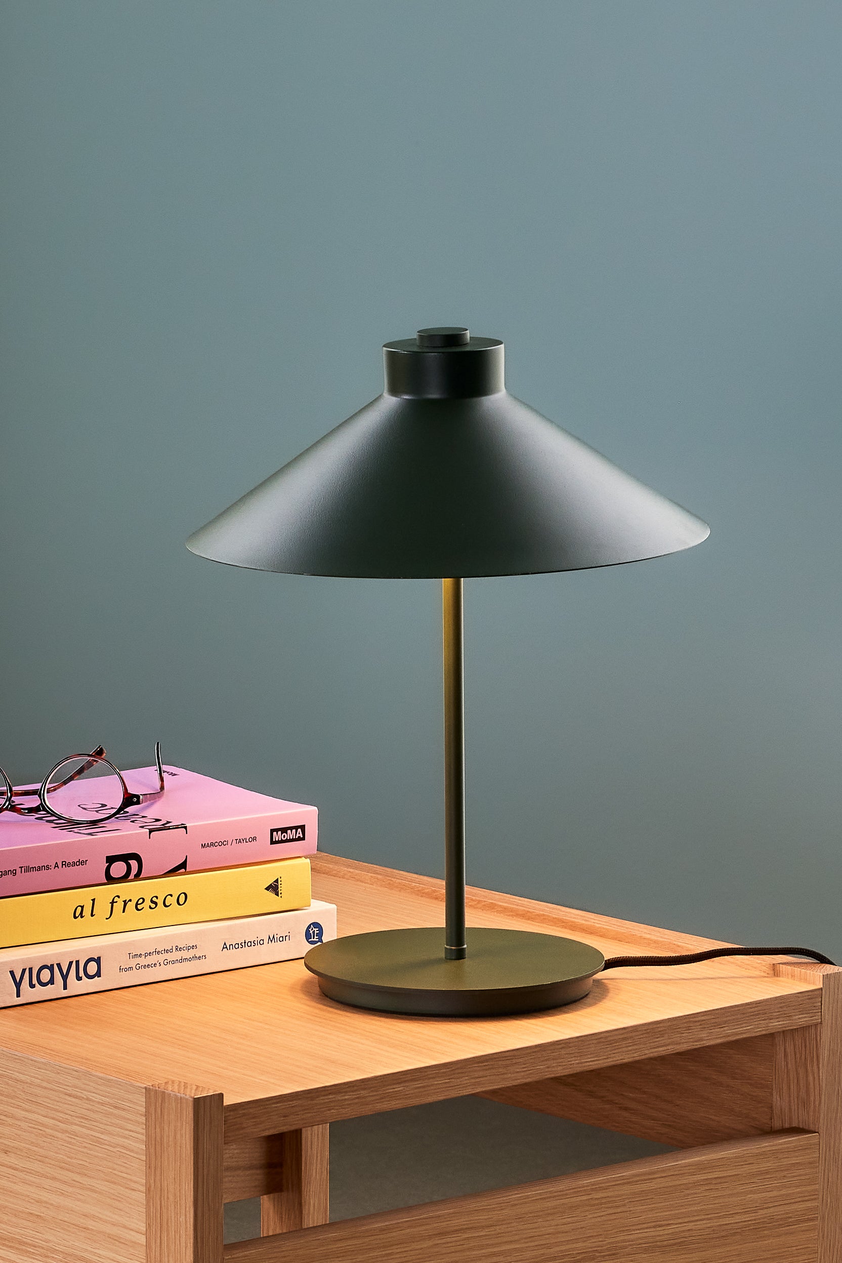 Form bordlampe grønn - Ø30XH38cm, E14