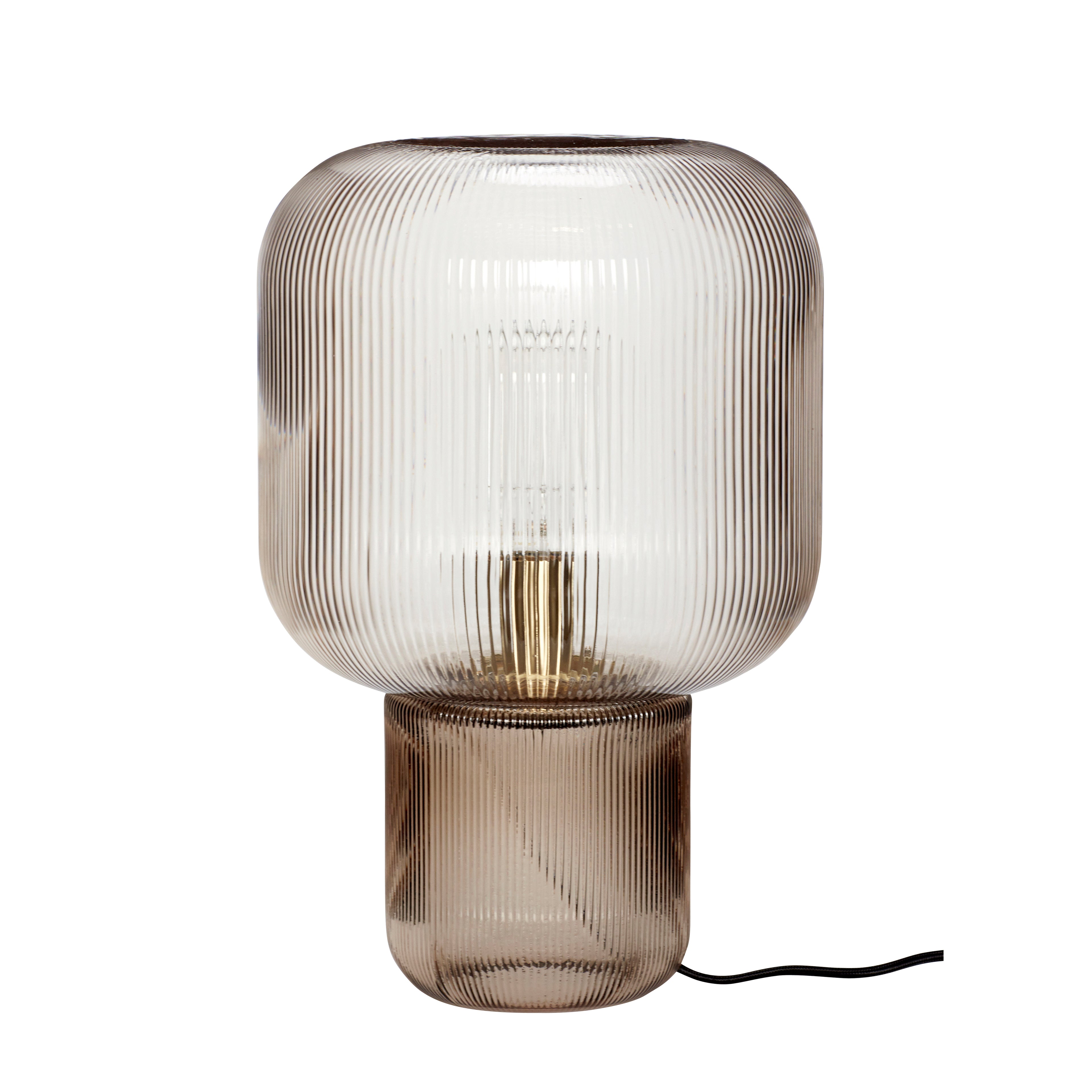 Pirum bordbelysning brun - Ø27XH42cm, E27
