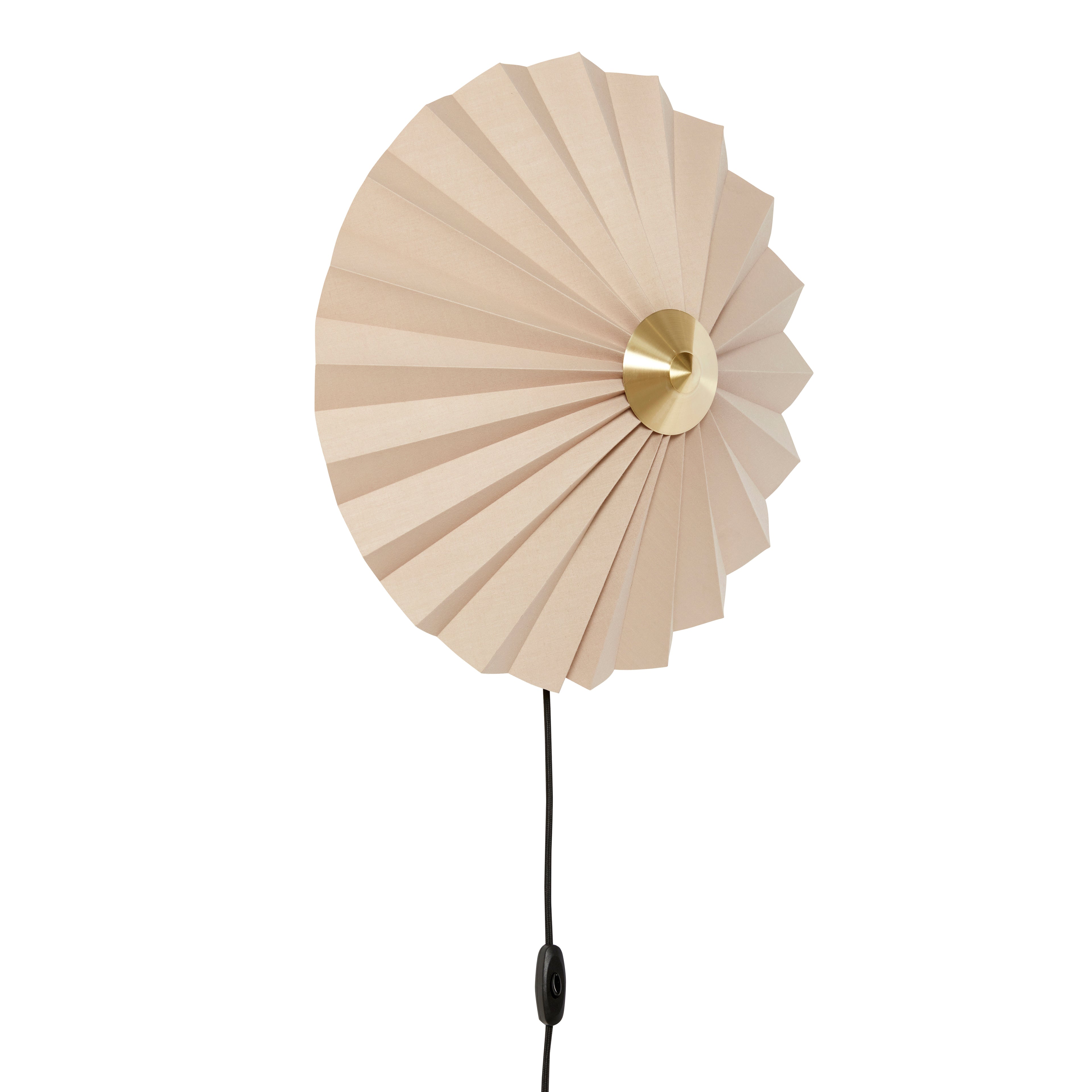 Pliss vegglampe beige - Ø48XH16cm, E27