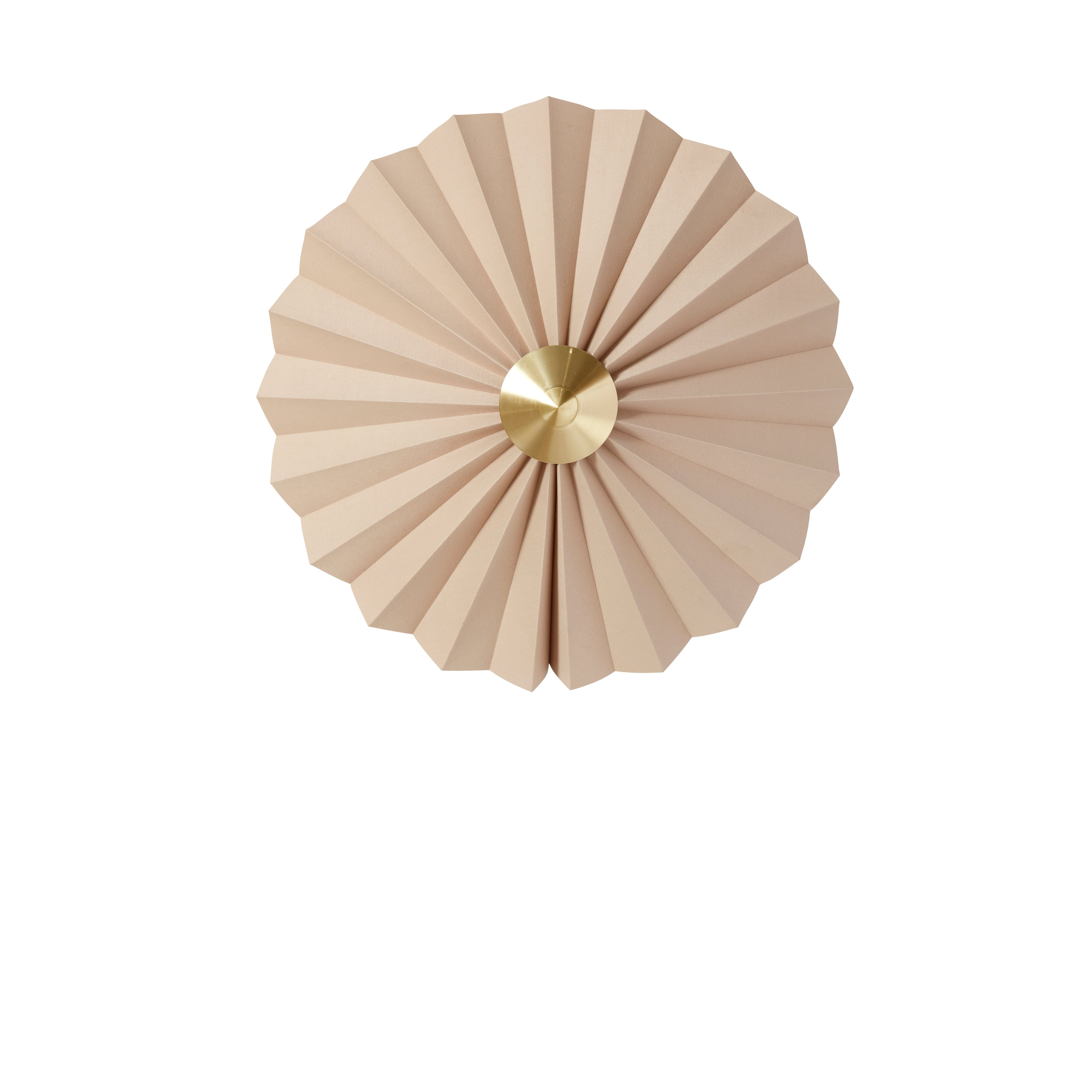 Pliss vegglampe beige - Ø48XH16cm, E27