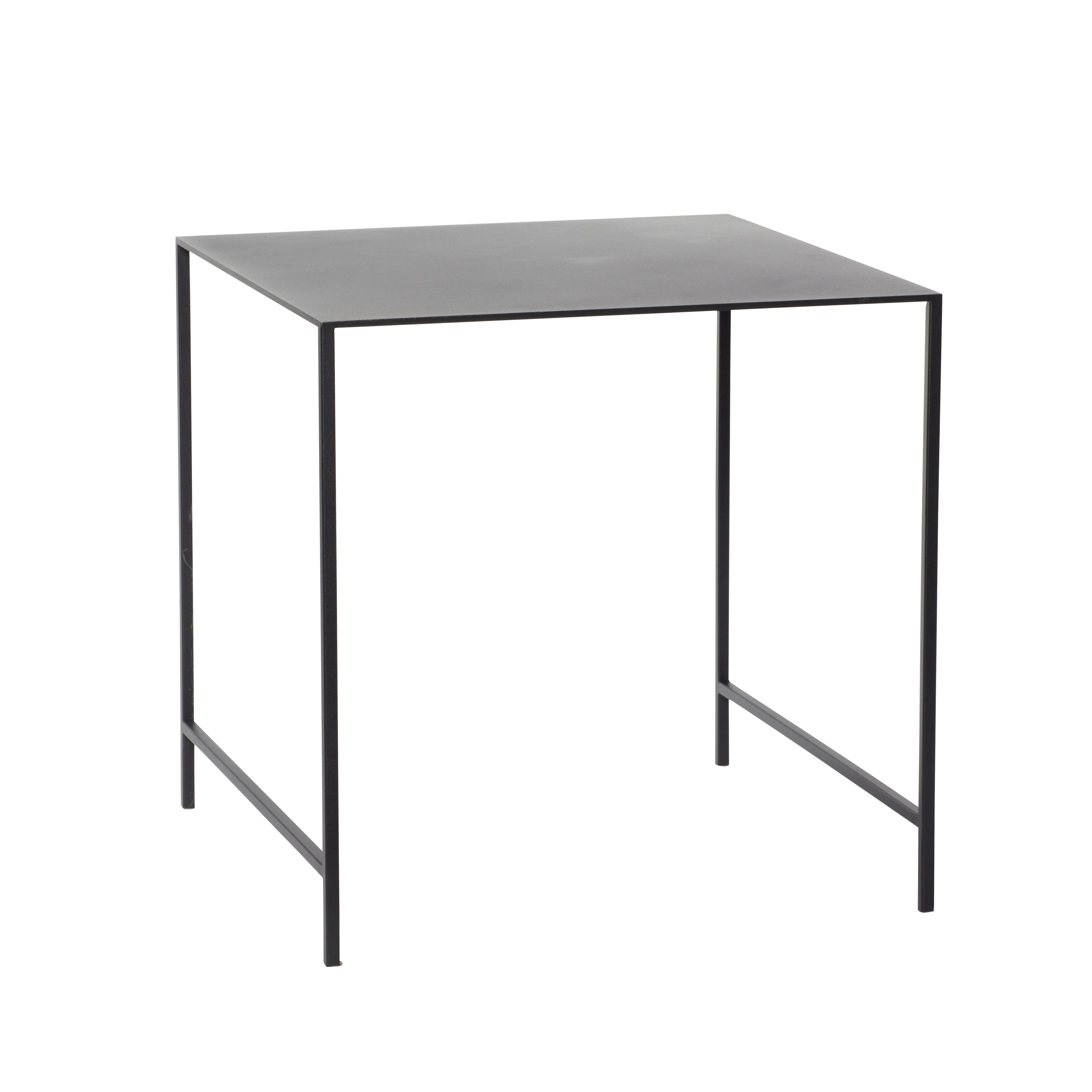 Duo -tabeller svart (sett med 2) - 40x40xh40, 45x45xh45cm