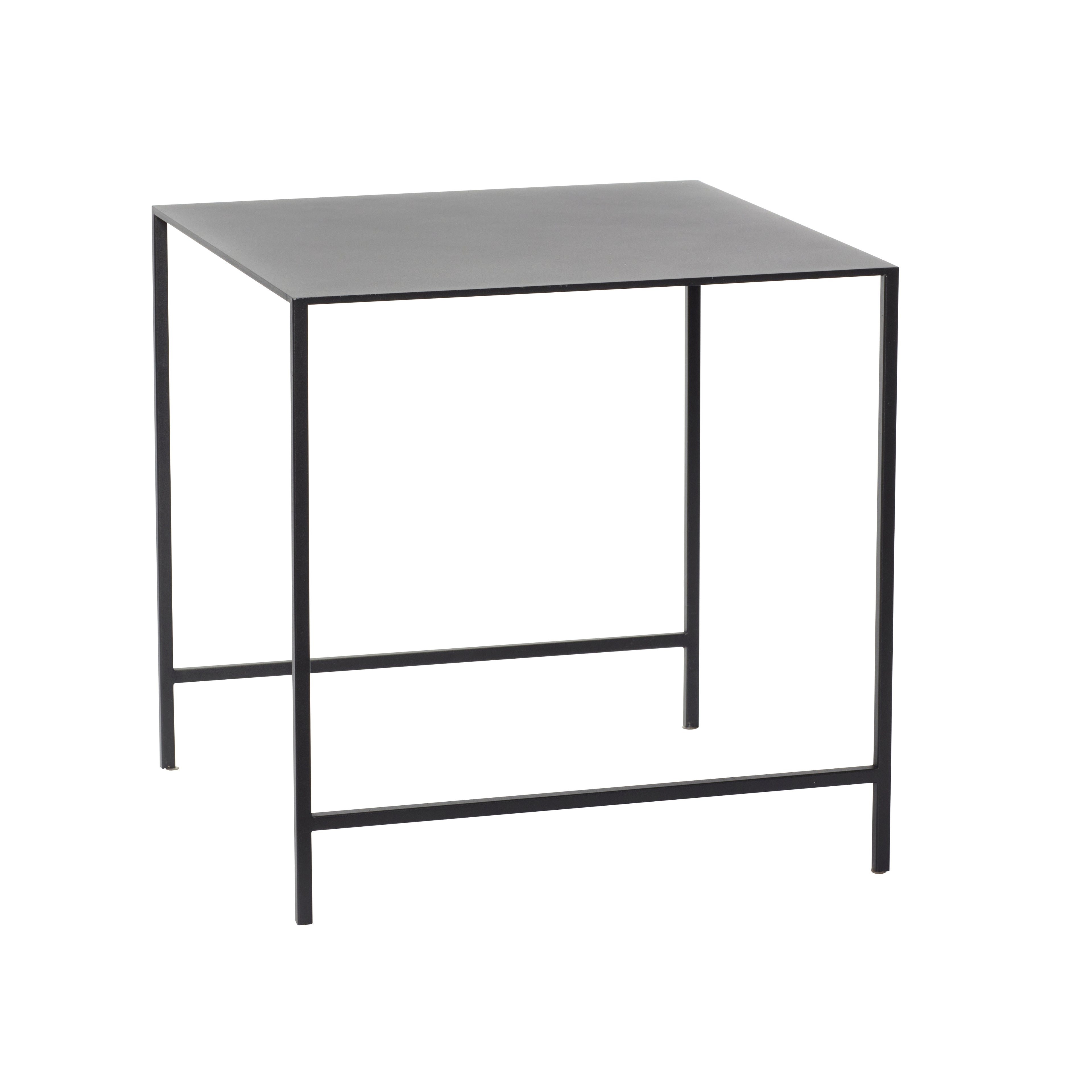Duo -tabeller svart (sett med 2) - 40x40xh40, 45x45xh45cm