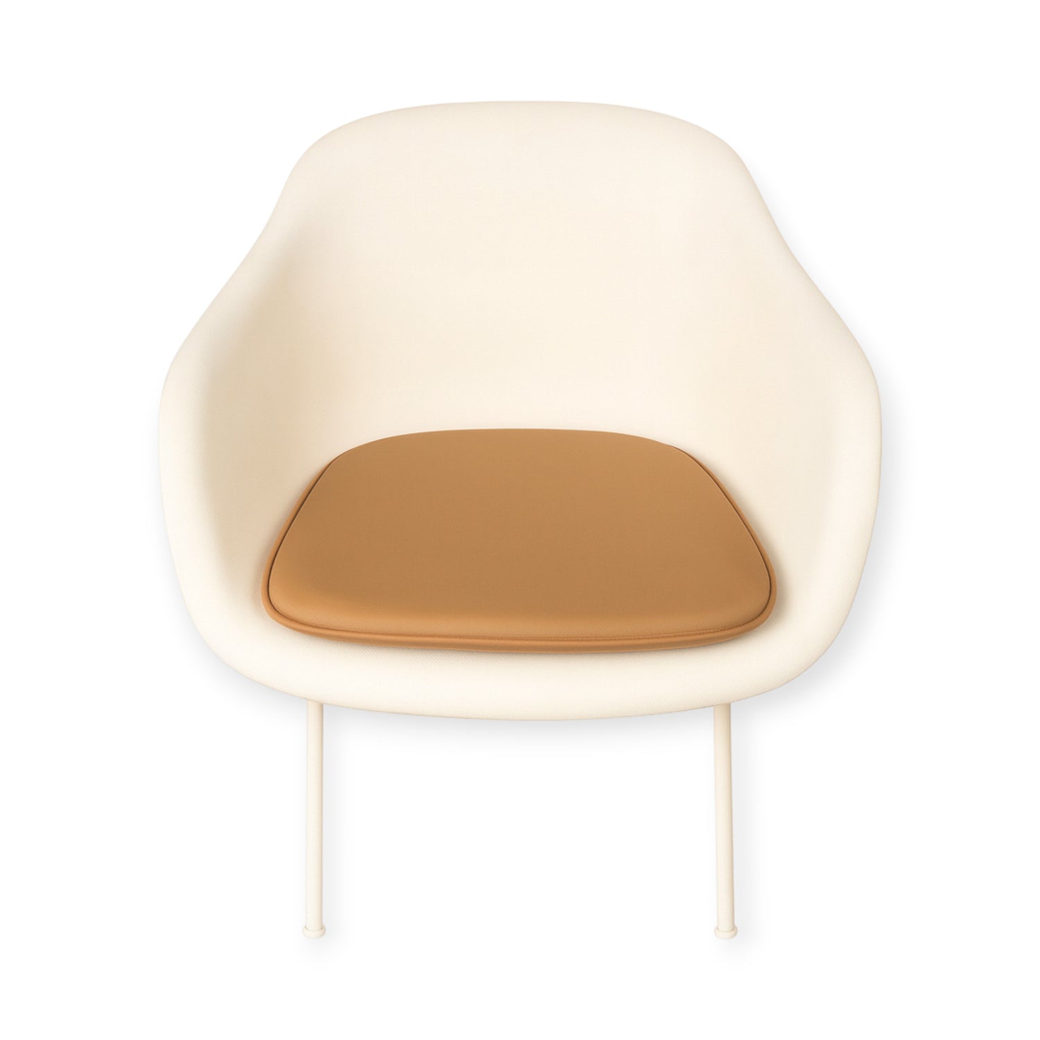 Luksuspute til Muuto Fiber lenestolstol i - sandfarget skinn