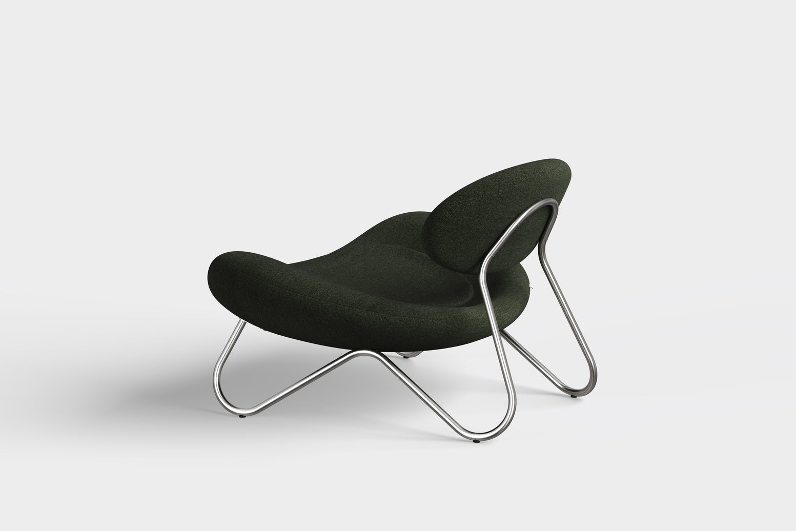 Meadow Lounge Chair - Furu/børstet stål