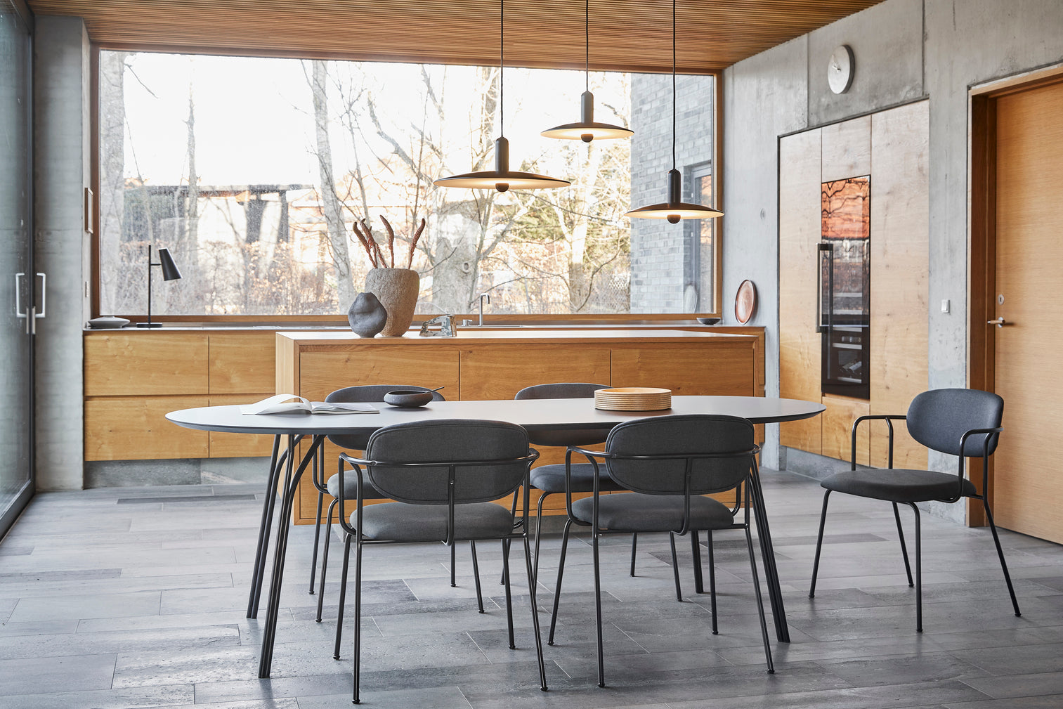 Ramme spisestuestol - Svart