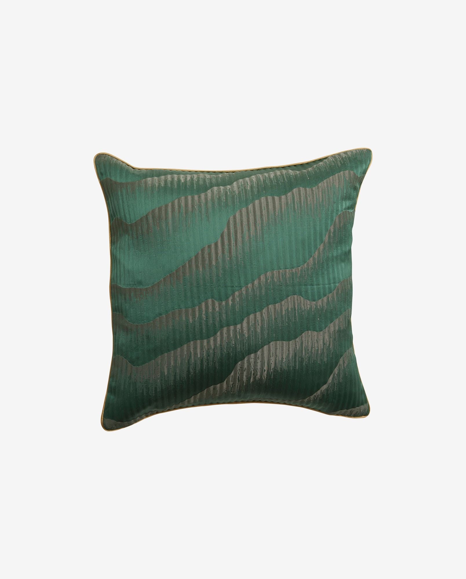 Avior Pillow Cover in Satin - 45x45 - Mørkegrønn