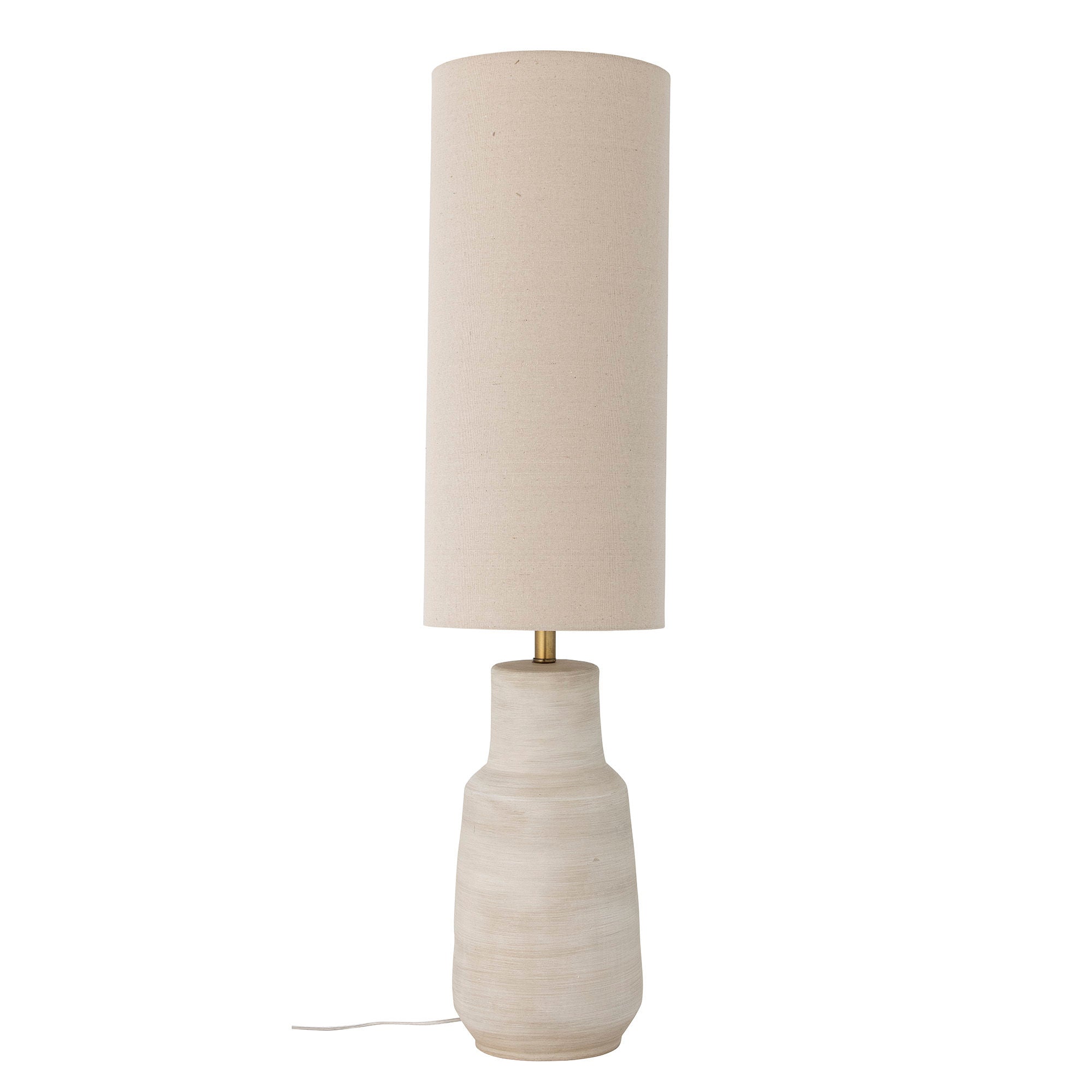 Bloomingville Linetta gulvlampe, hvitt, steingods