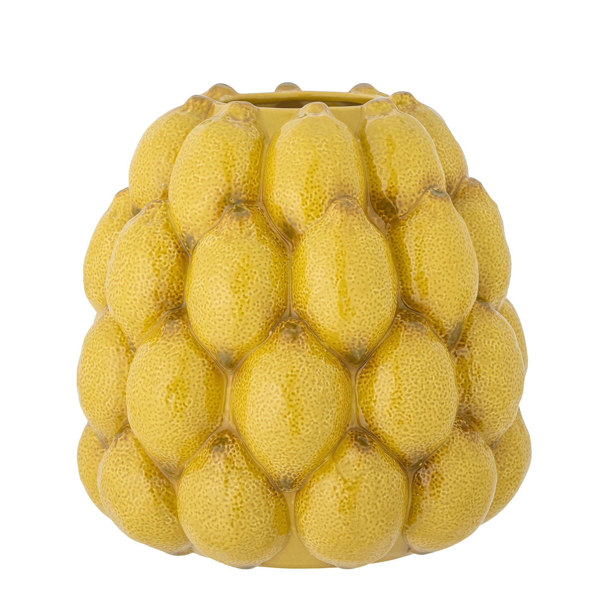 Kreativ samling limonvase, gul, steingods