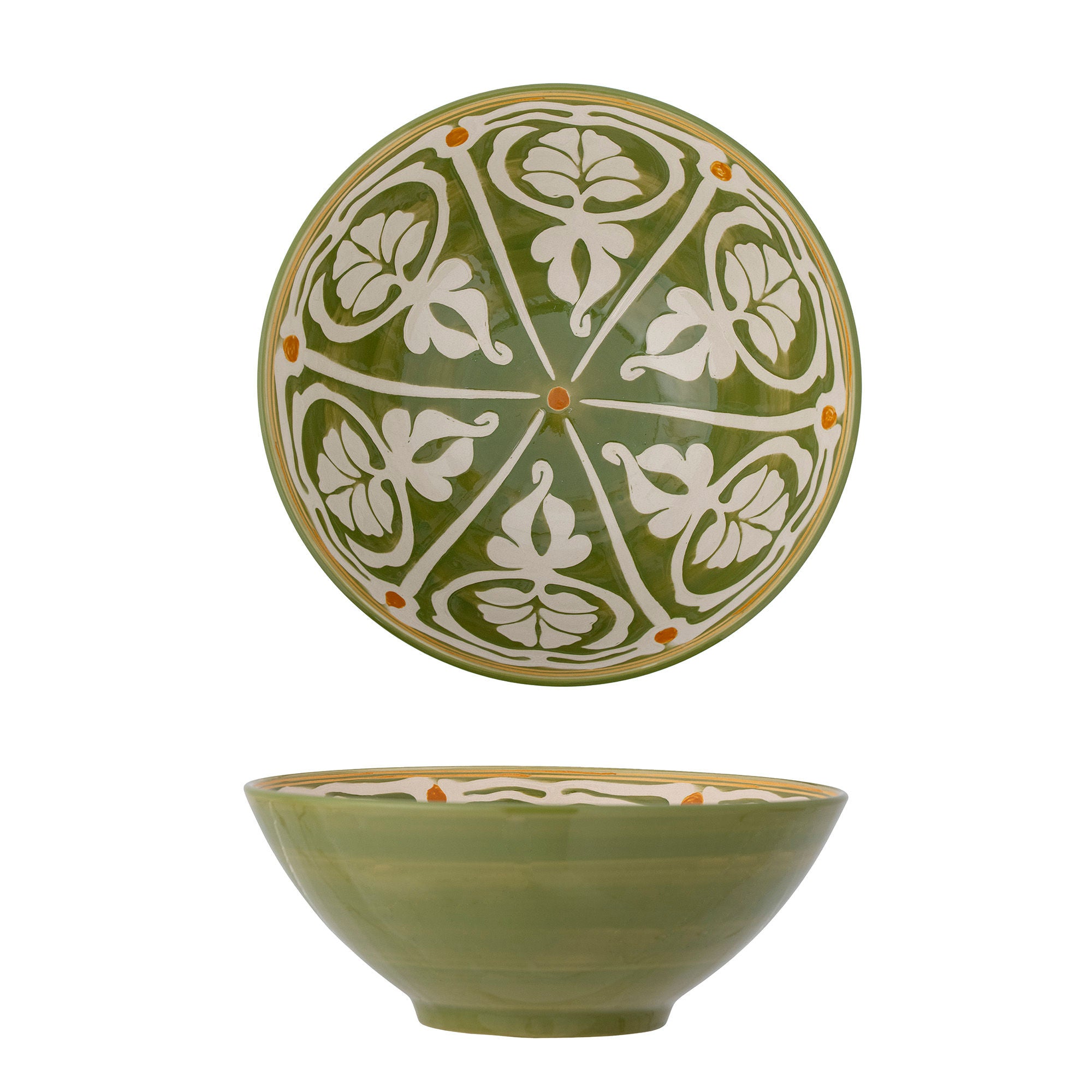 Bloomingville Heikki Bowl, Green, Stoneware