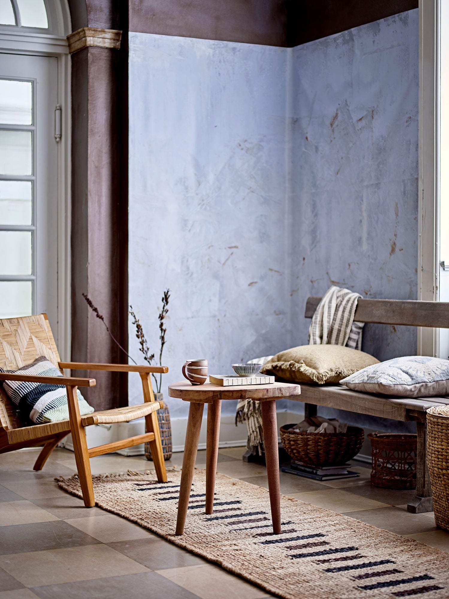 Creative Collection Portland Bench, Natur, gjenvunnet furuved