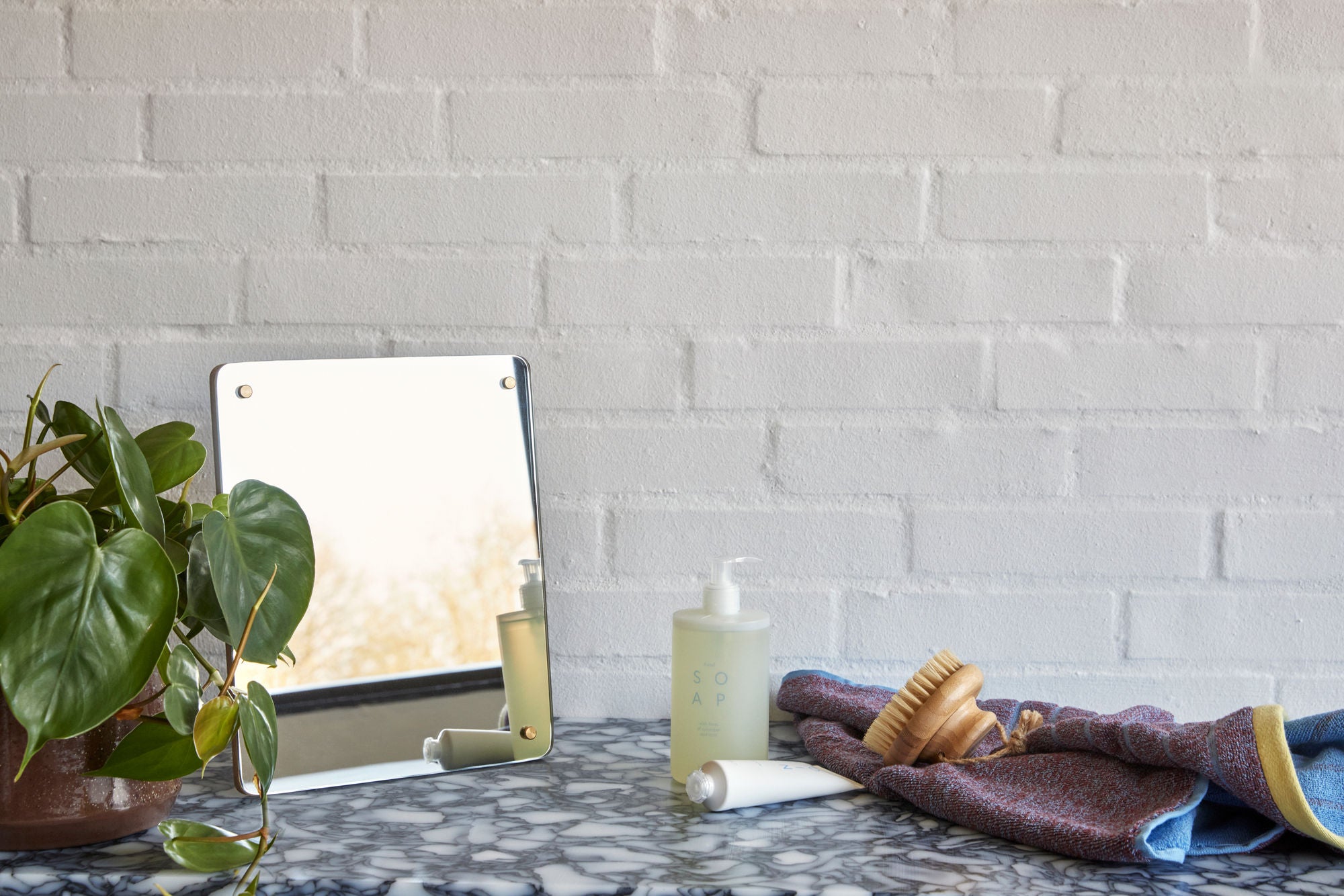 Hübsch promenade håndkle stor lilla/blå