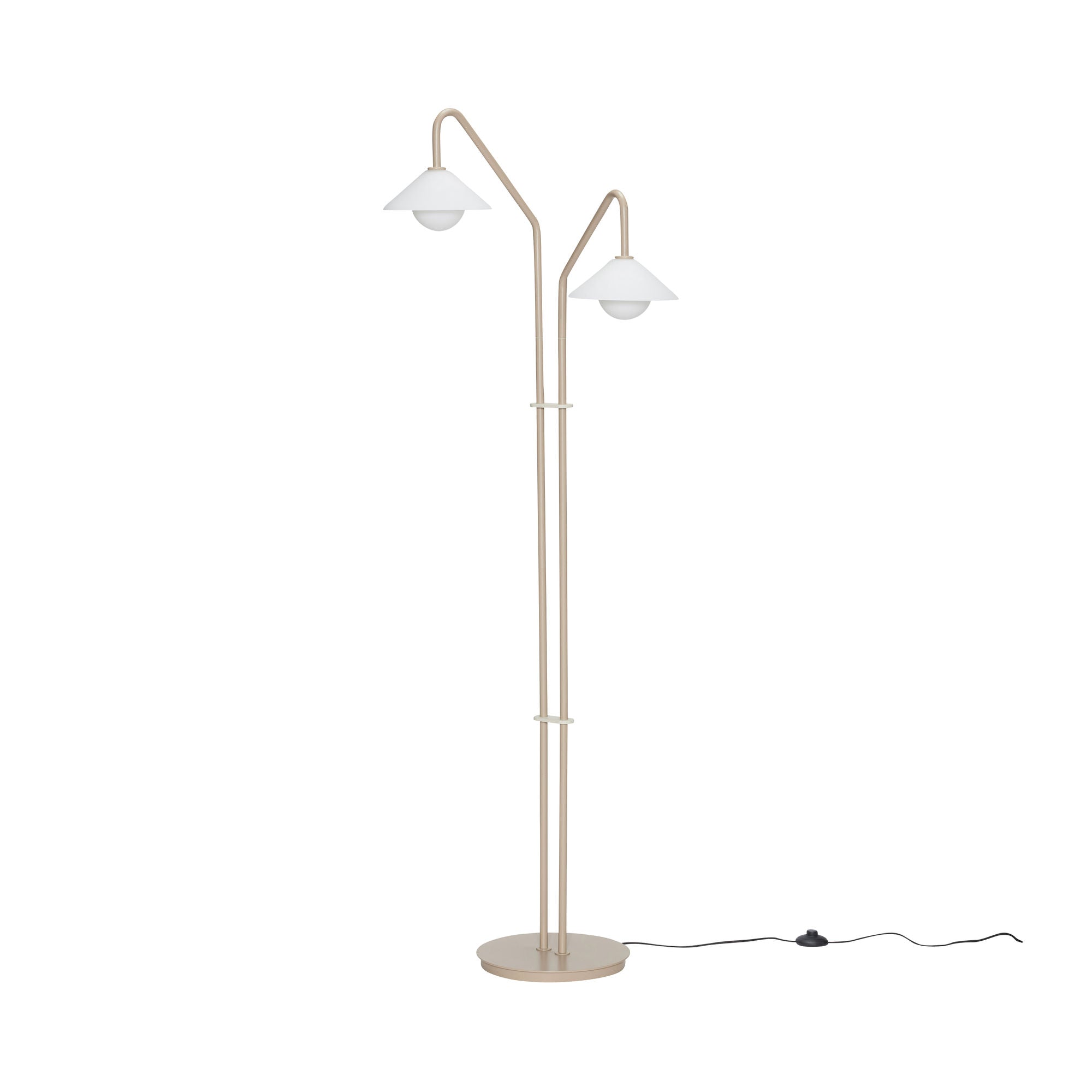Hübsch Comos gulvlampe beige