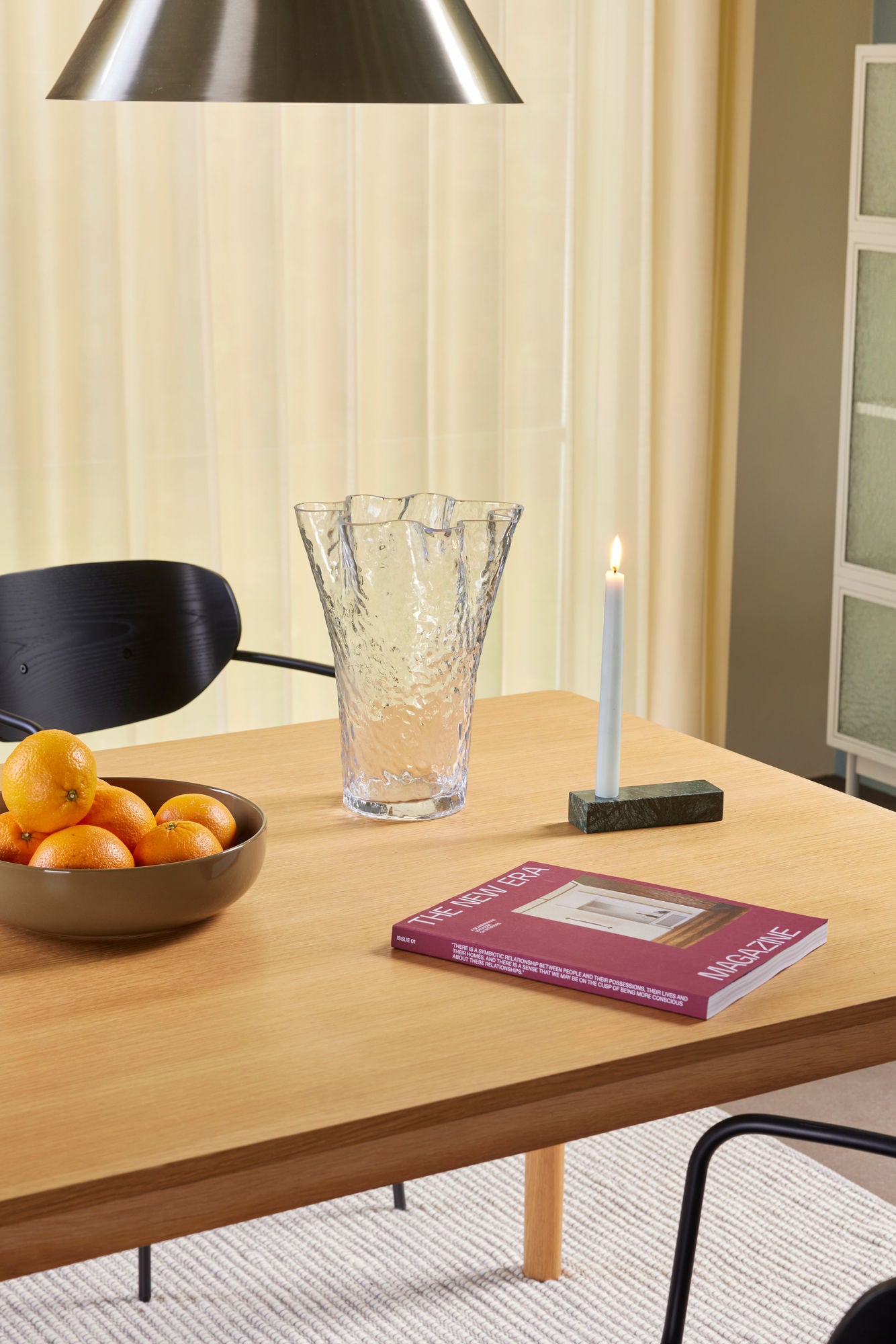 Hübsch Ruffle Vase klar