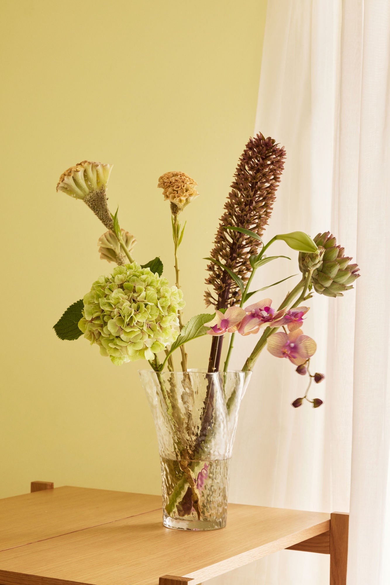 Hübsch Ruffle Vase klar