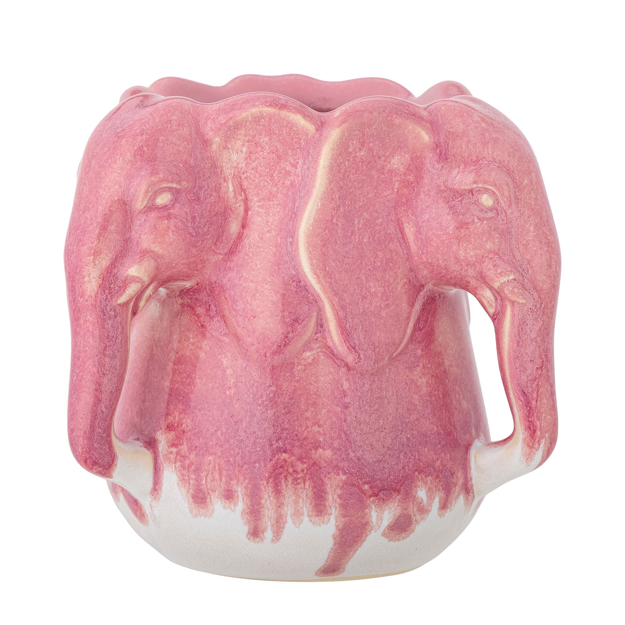 Bloomingville Pontus Vase, rosa, steingods