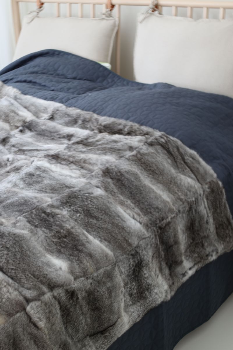 Pelspledd | Kanin | 120x180 cm