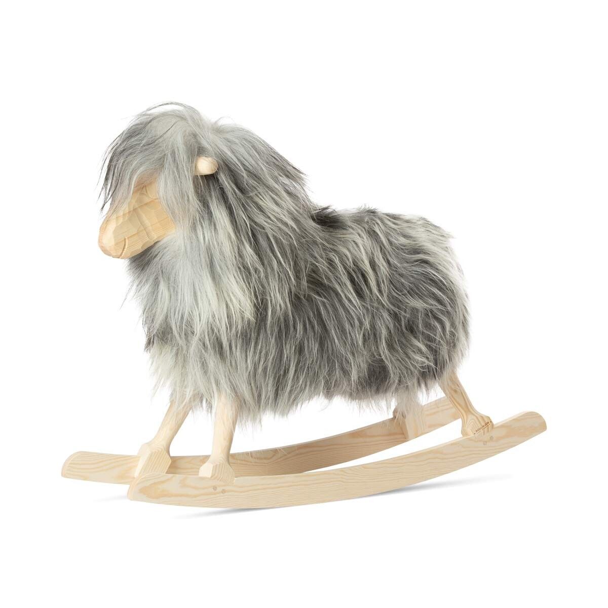 Manray Povl Kjer Design | Langhåret lammeskinn | Stor L85xB25xH60 cm