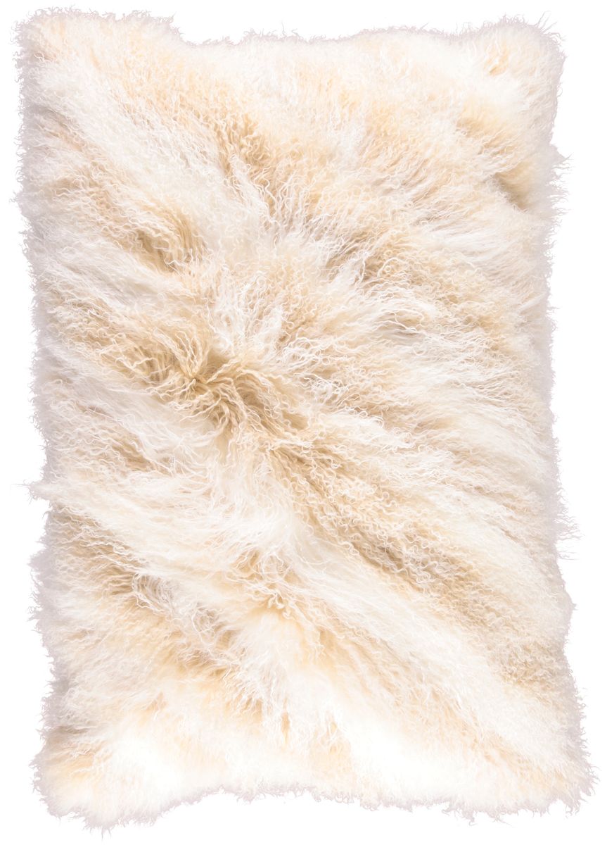 Lammeskinnspute | Krøllete | Tibet | 60x90 cm