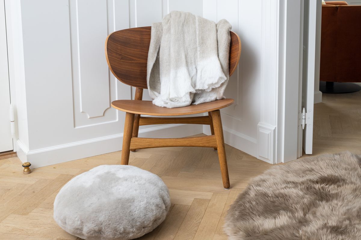 Teppe av Lambskin Ø180 cm | Ø250 cm
