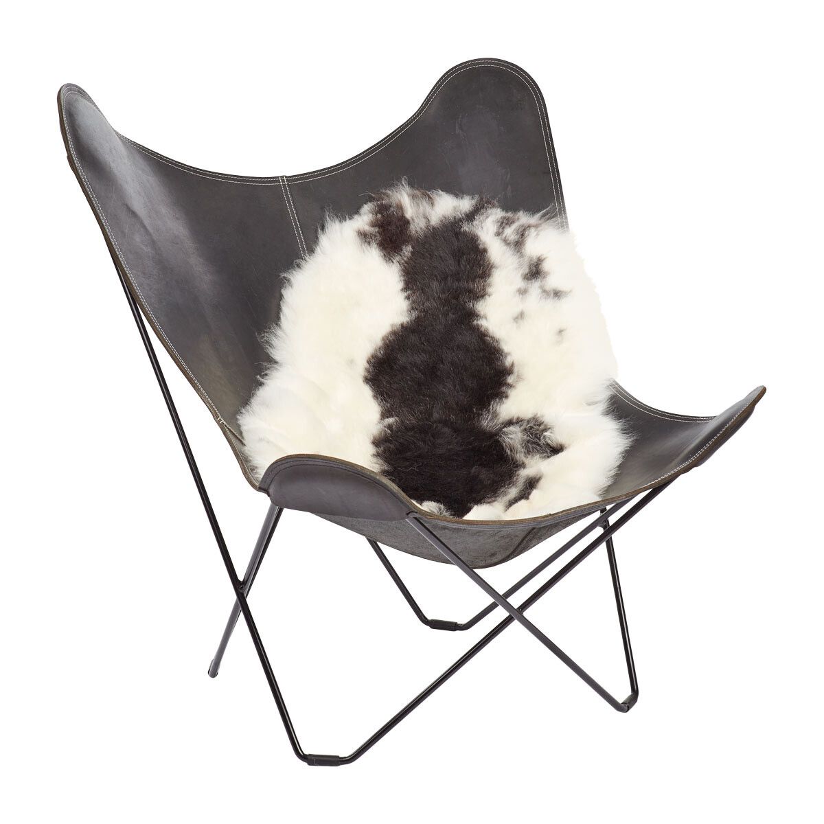 Korthåret lambeskinn 90 cm.