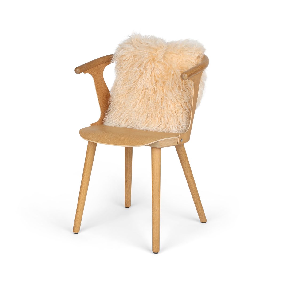 Lammeskinnspute | Krøllete | Tibet | 40x40 cm