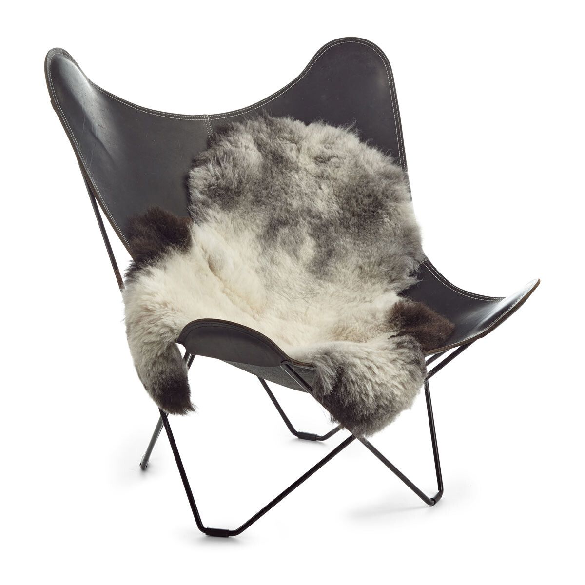 Korthåret lambeskinn 120 cm.