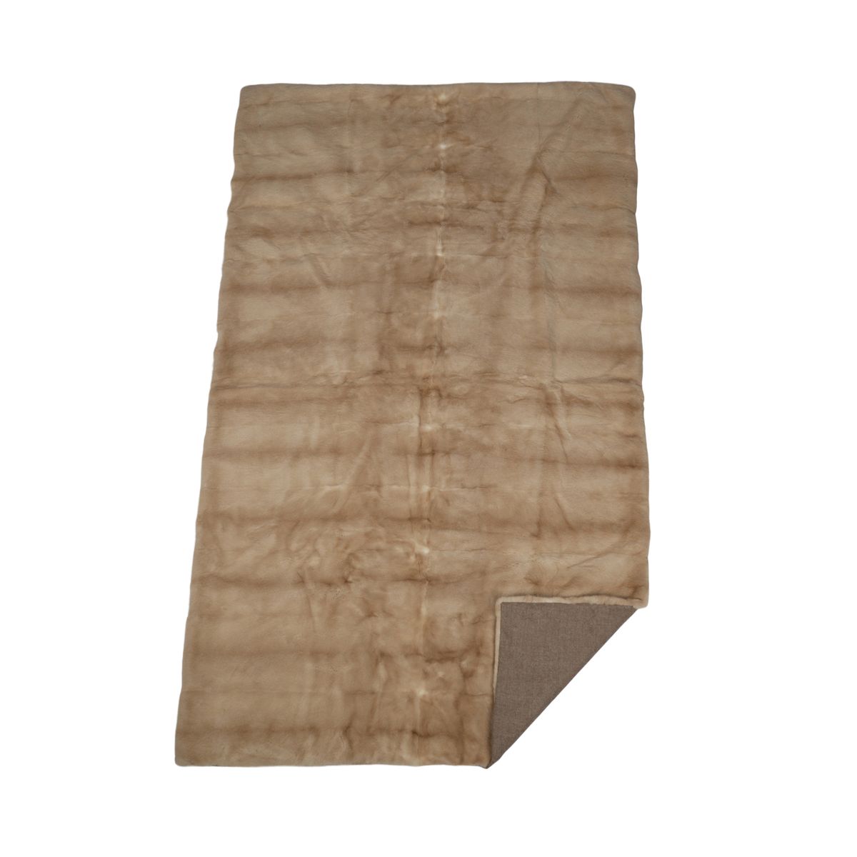 Mink pledd | Baksiden av kashmir | Palomino | 108x172 cm