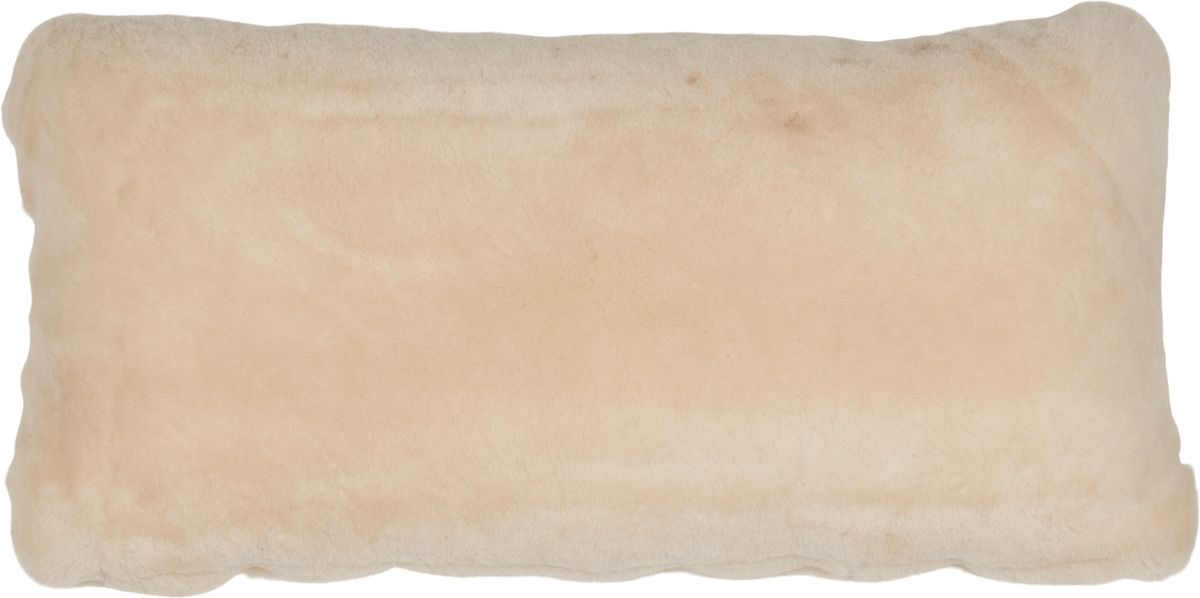 Lammeskinnspute | Mokkasin | Dobbeltsidig | 28x56 cm