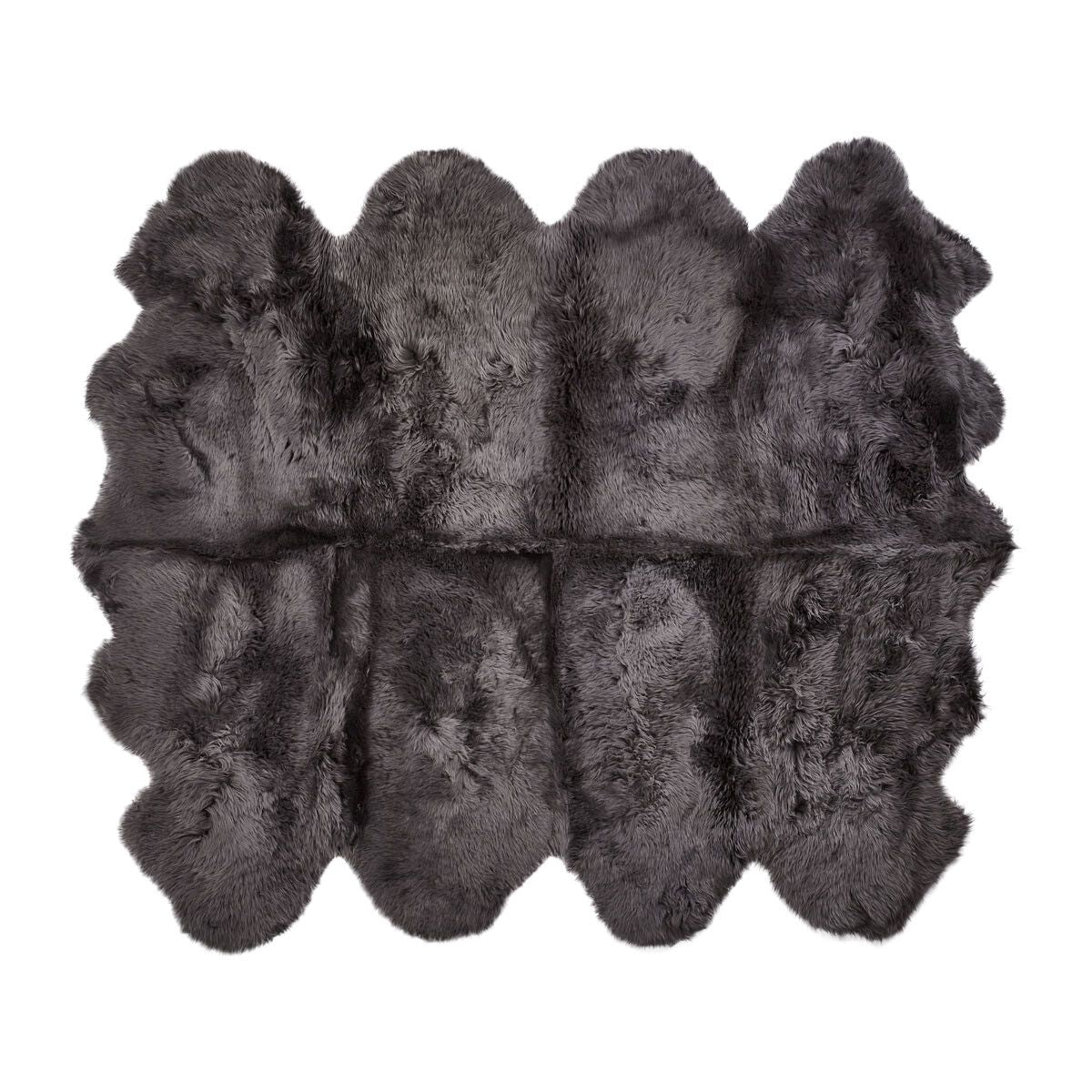 Langhåret lambeskinn 180x214 cm.
