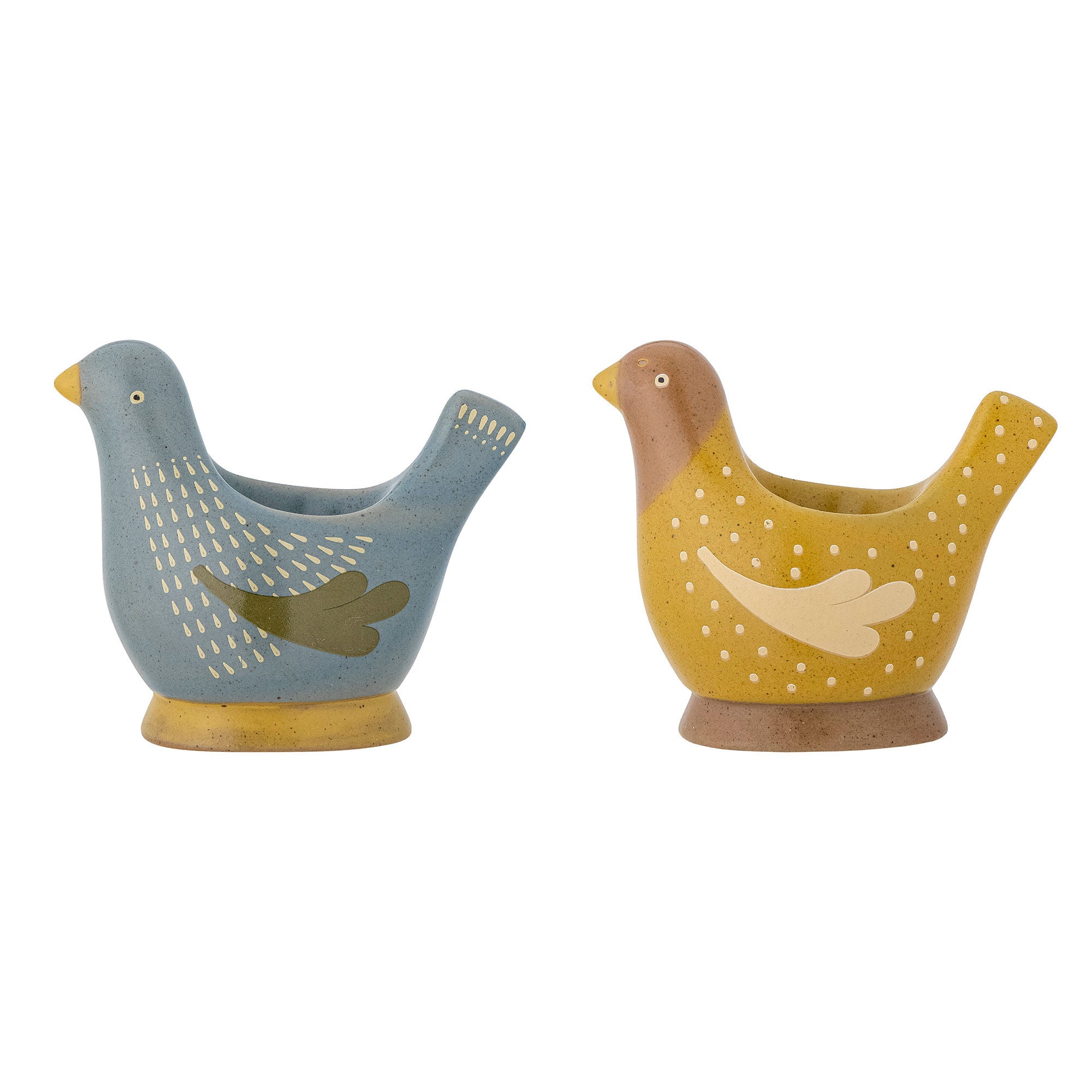Bloomingville Birdy Egg Beaker, blått, steingods