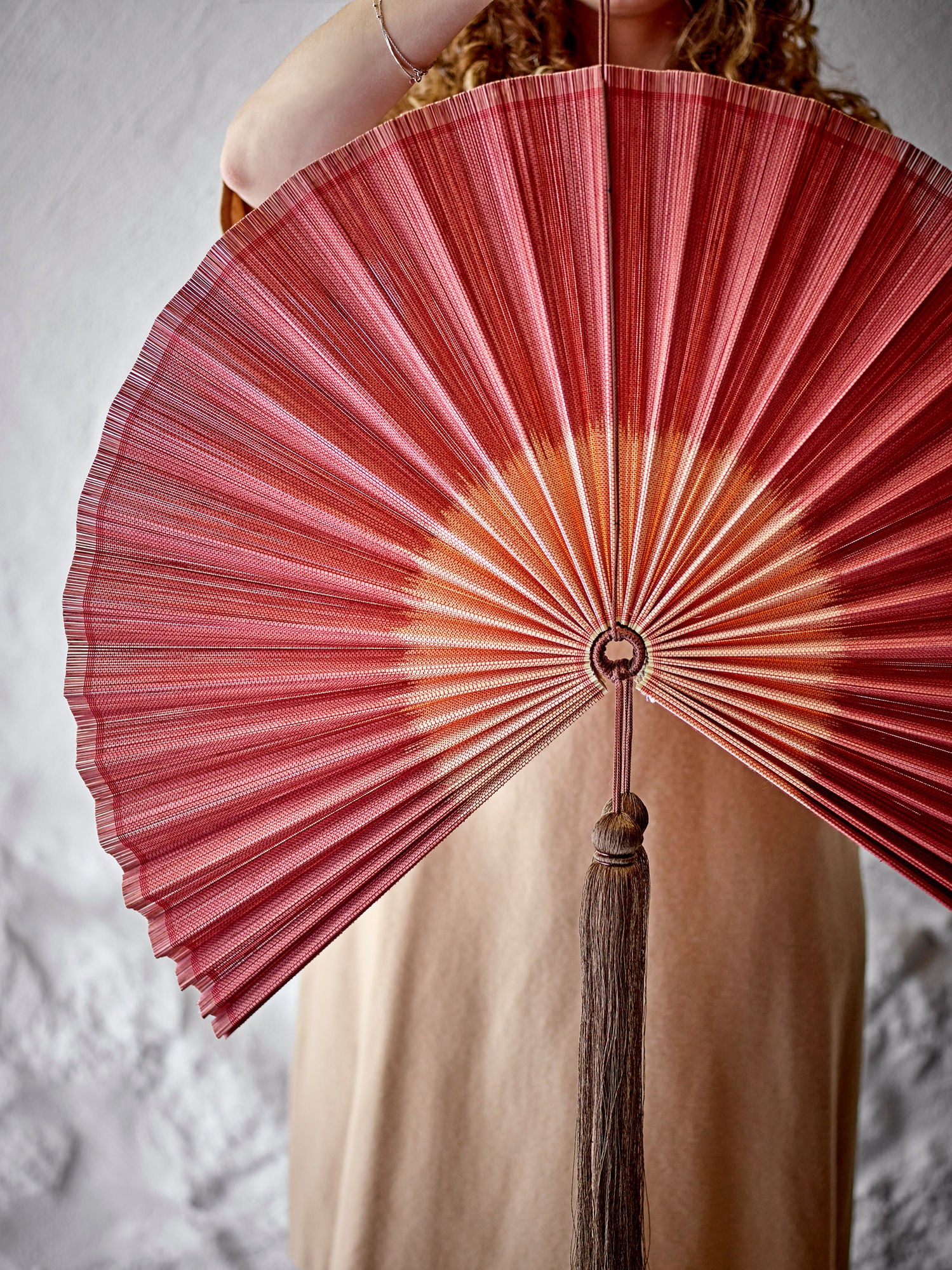 Bloomingville Jaime Wall Decoration, Rosa, Bambus