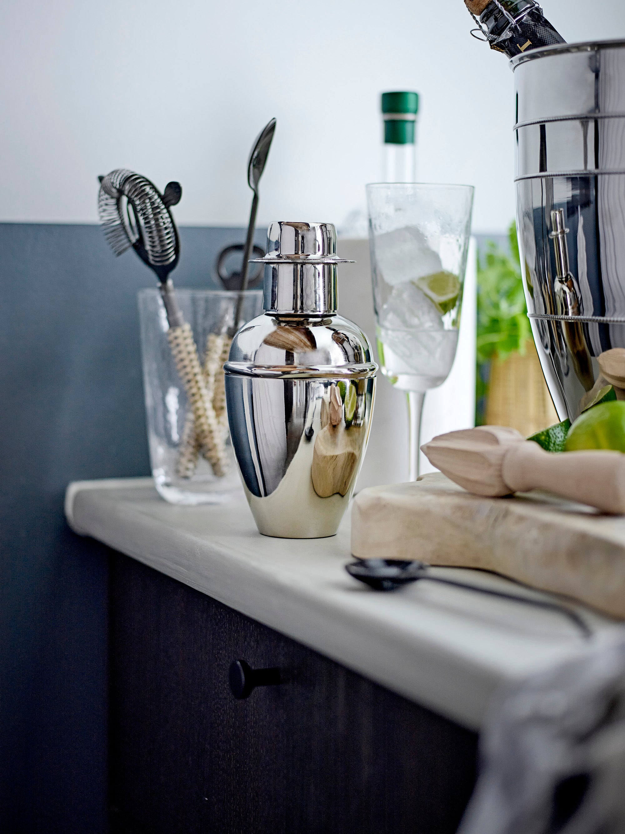 Cocktailshaker, sølv, rustfritt stål - BLOOMINGVILLE - DesignGaragen.dk