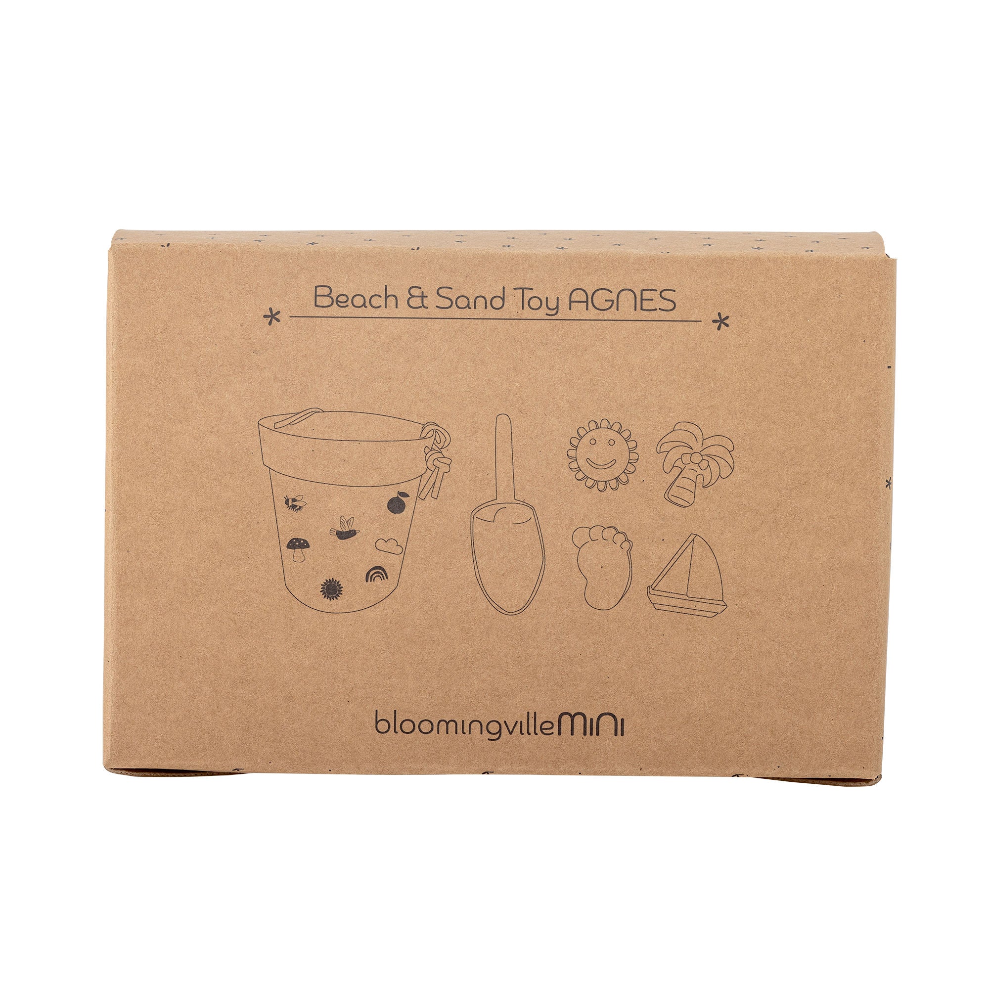 Bloomingville Mini Agnes Strand og Sandkass Toy, Nature, Silicone