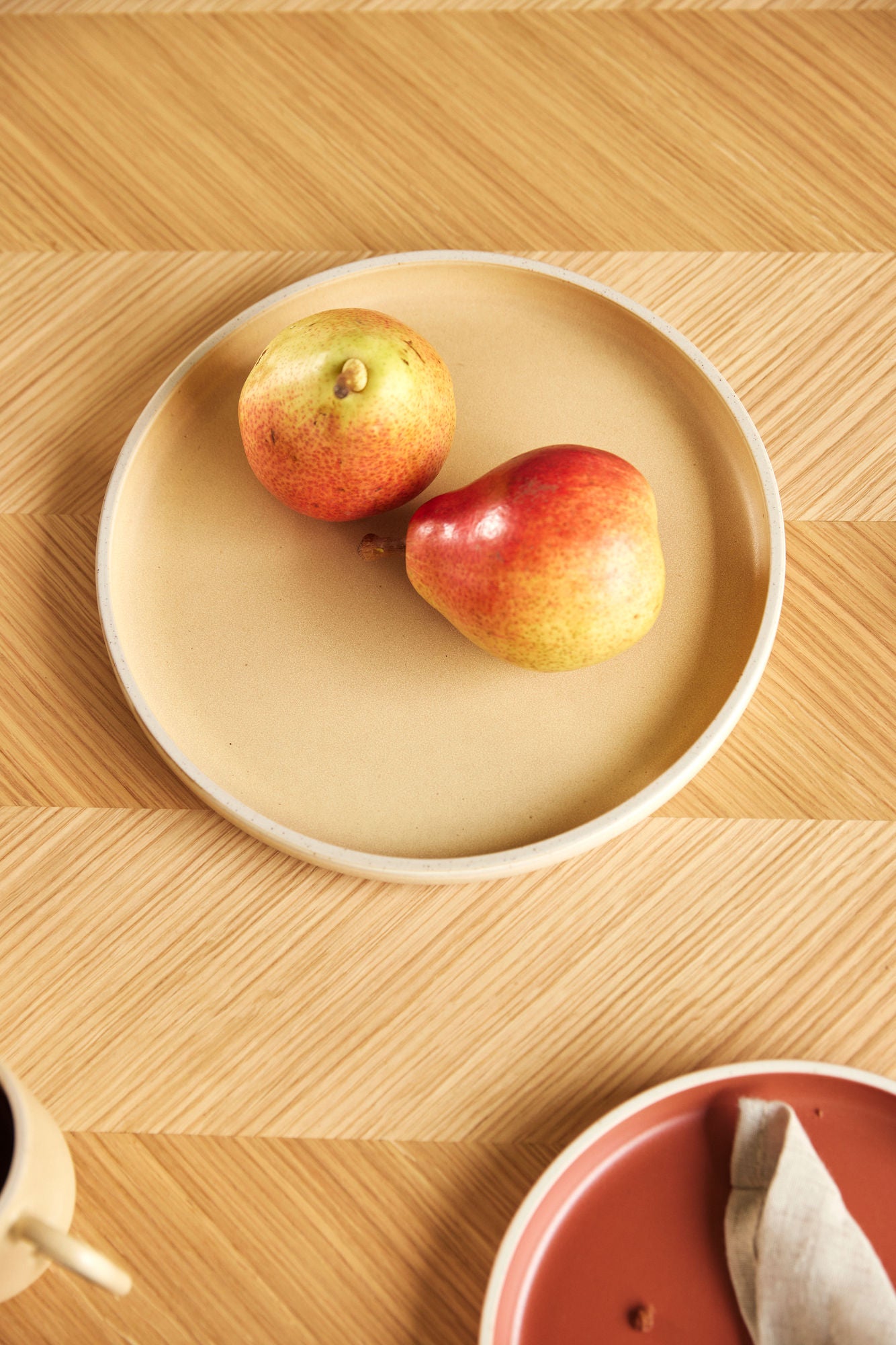 Hübsch Herringbone Spisebord Stort Natur