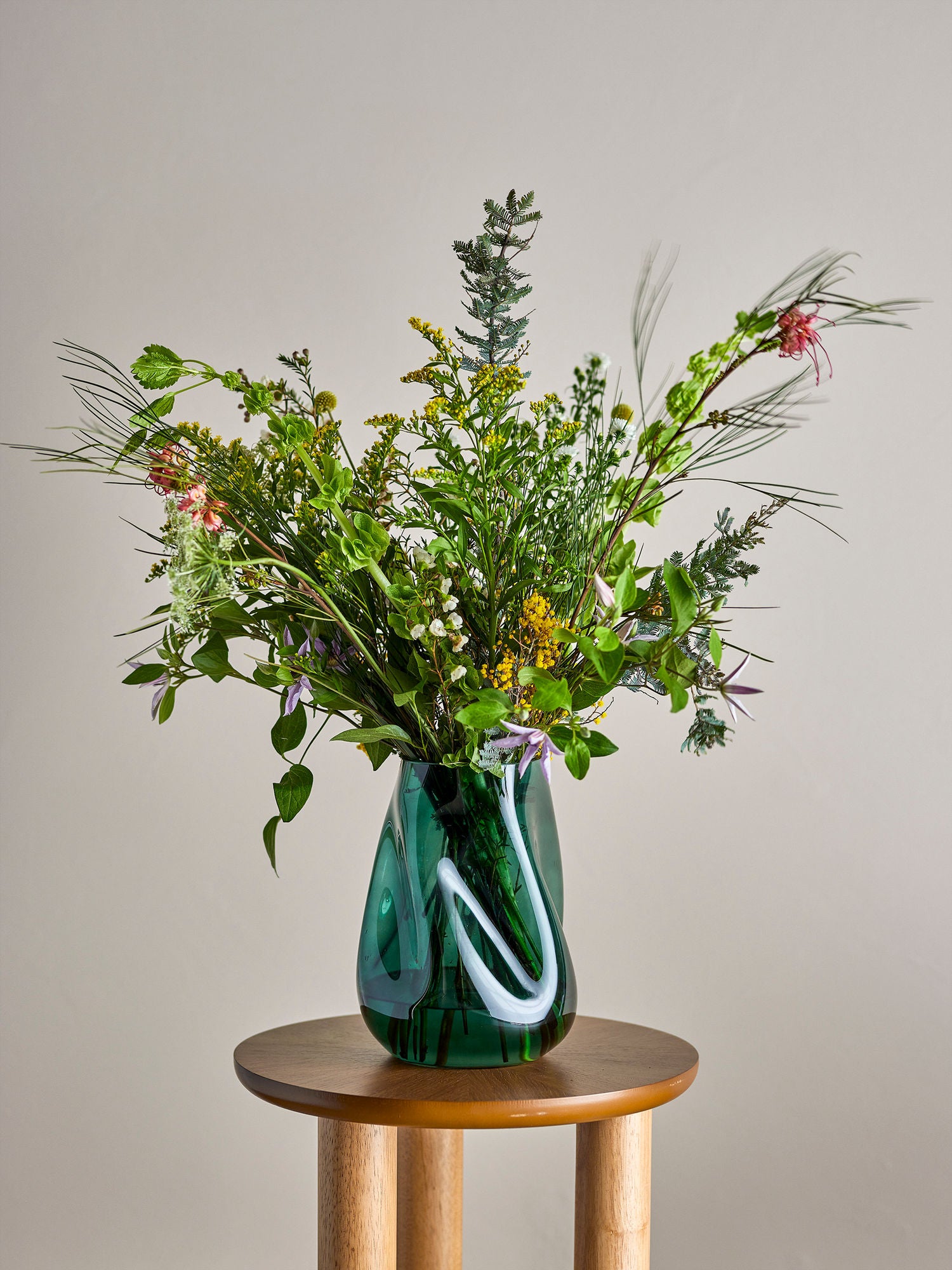 Bloomingville Ingolf Vase, grønt, glass