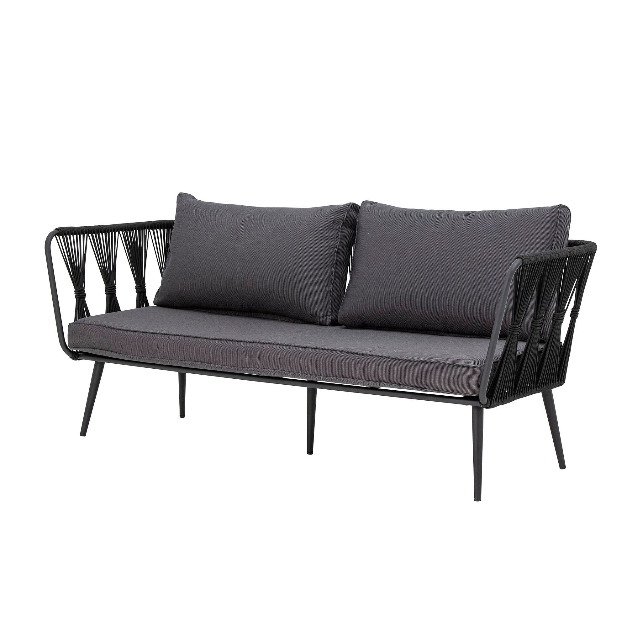 Bloomingville Pavone brannsikre sofa, svart, metall