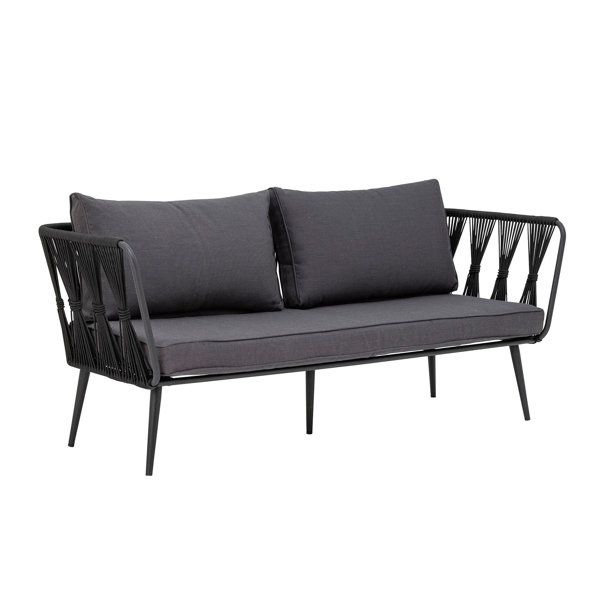 Bloomingville Pavone brannsikre sofa, svart, metall