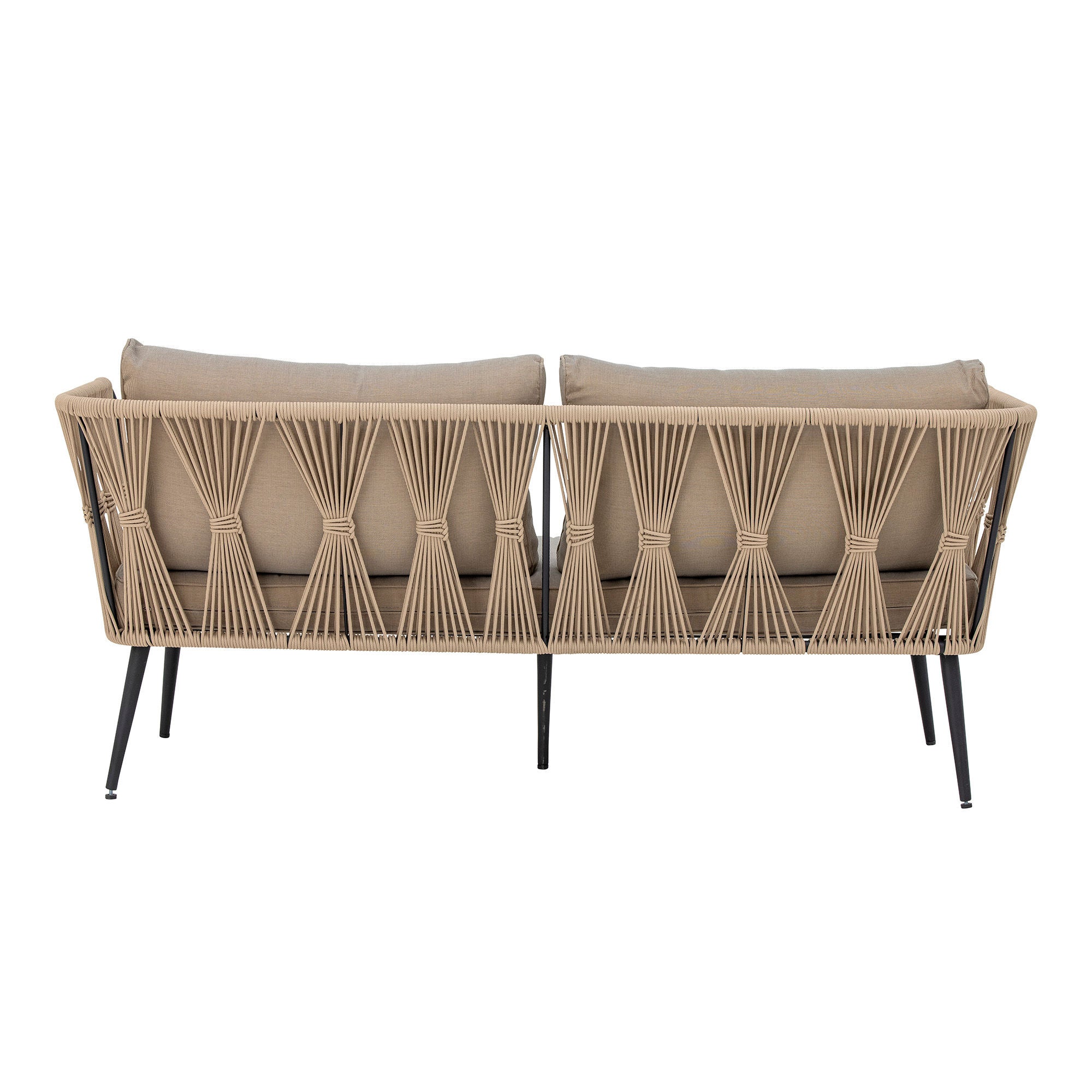 Bloomingville Pavone brannbestandig sofa, brun, metall