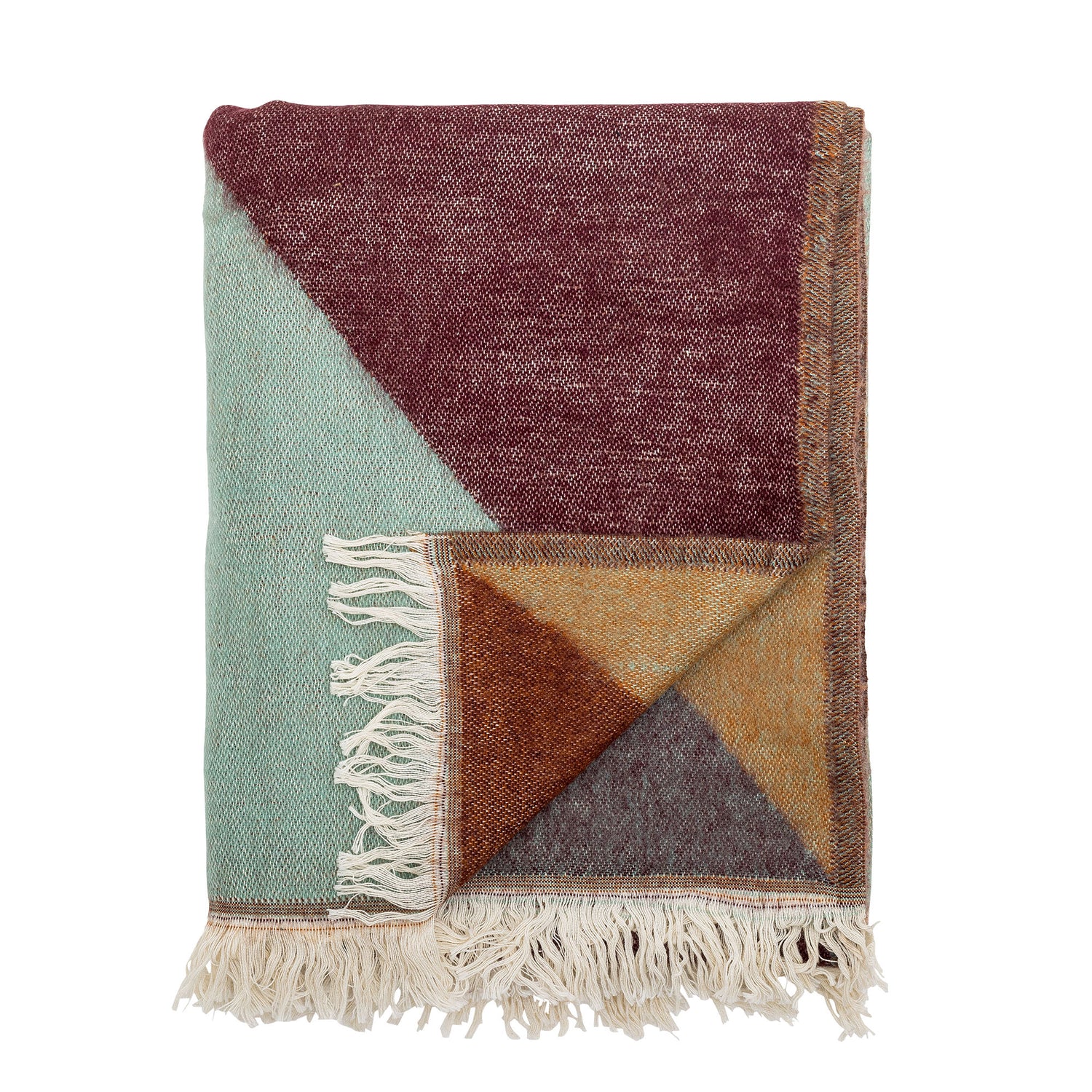 Bloomingville ara plaid, rød, akryl