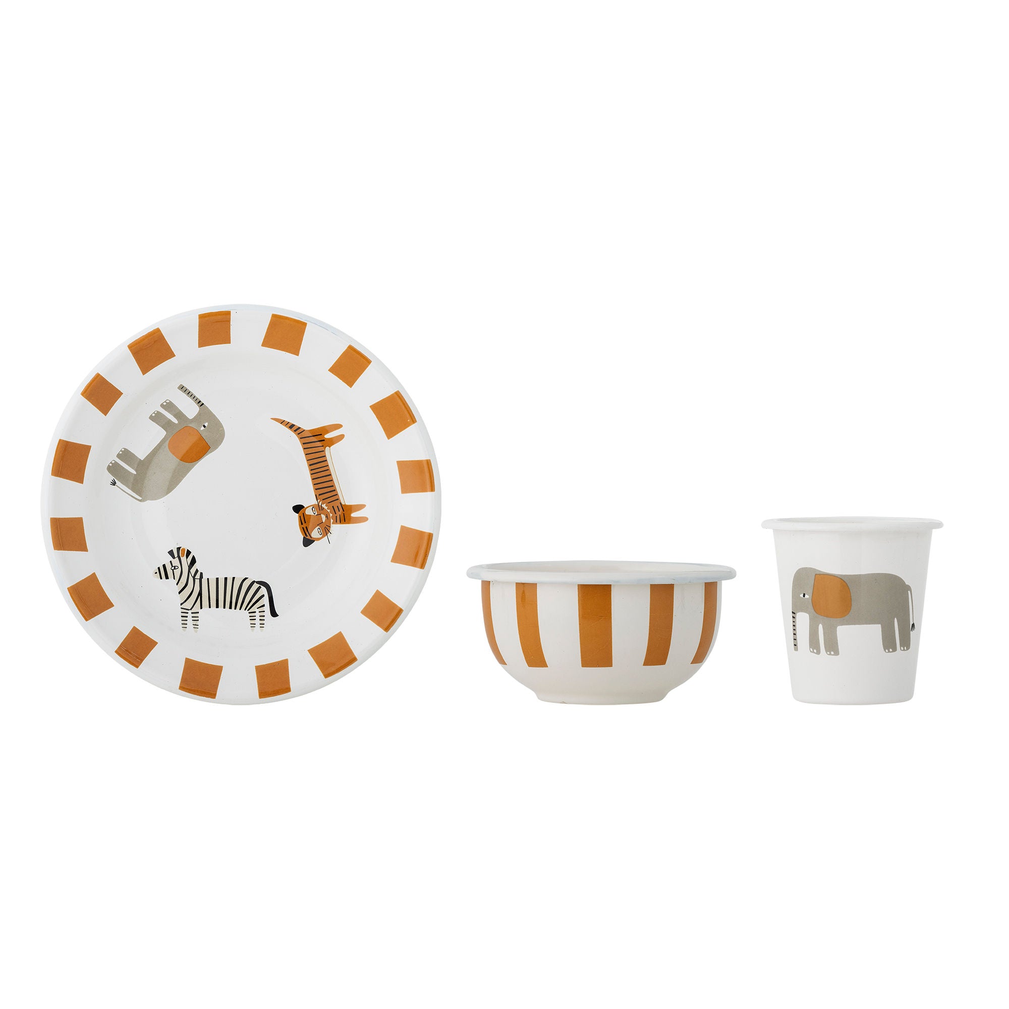 Bloomingville Mini Jesse Stel Set, oransje, jern