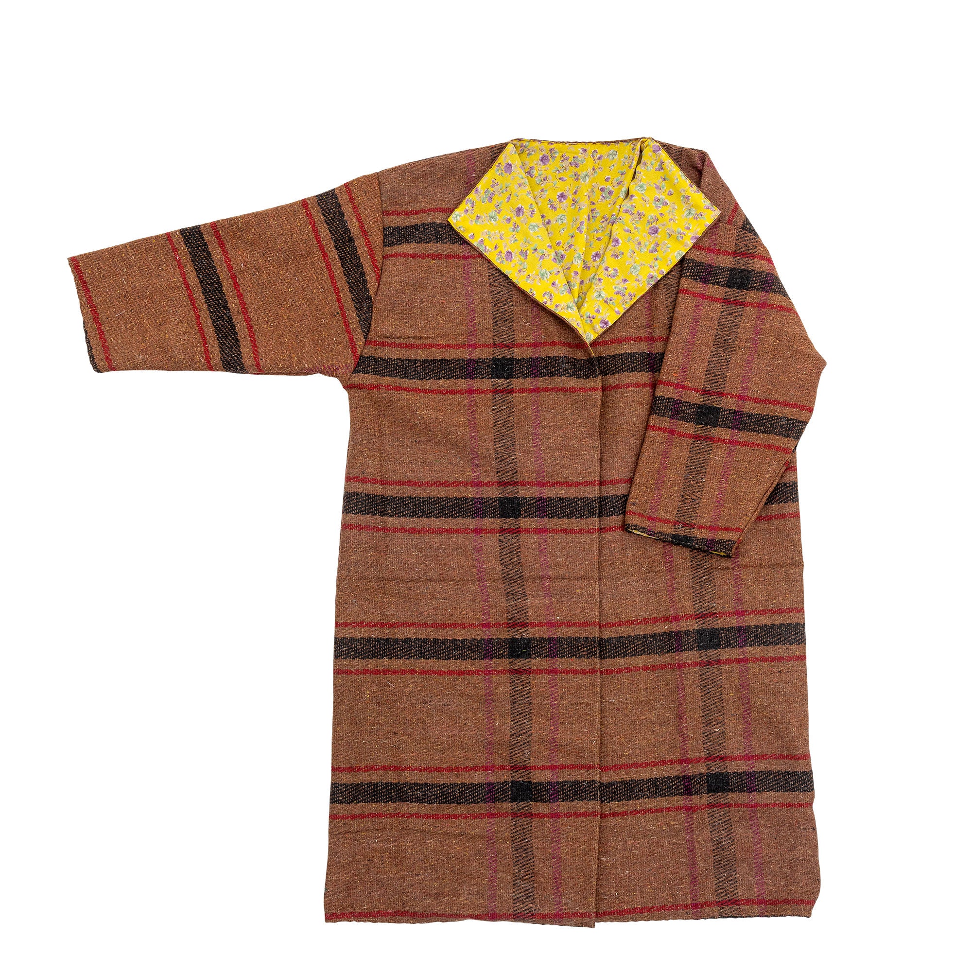 Kreativ samling Rieti Kimono, Brown, Upcycled