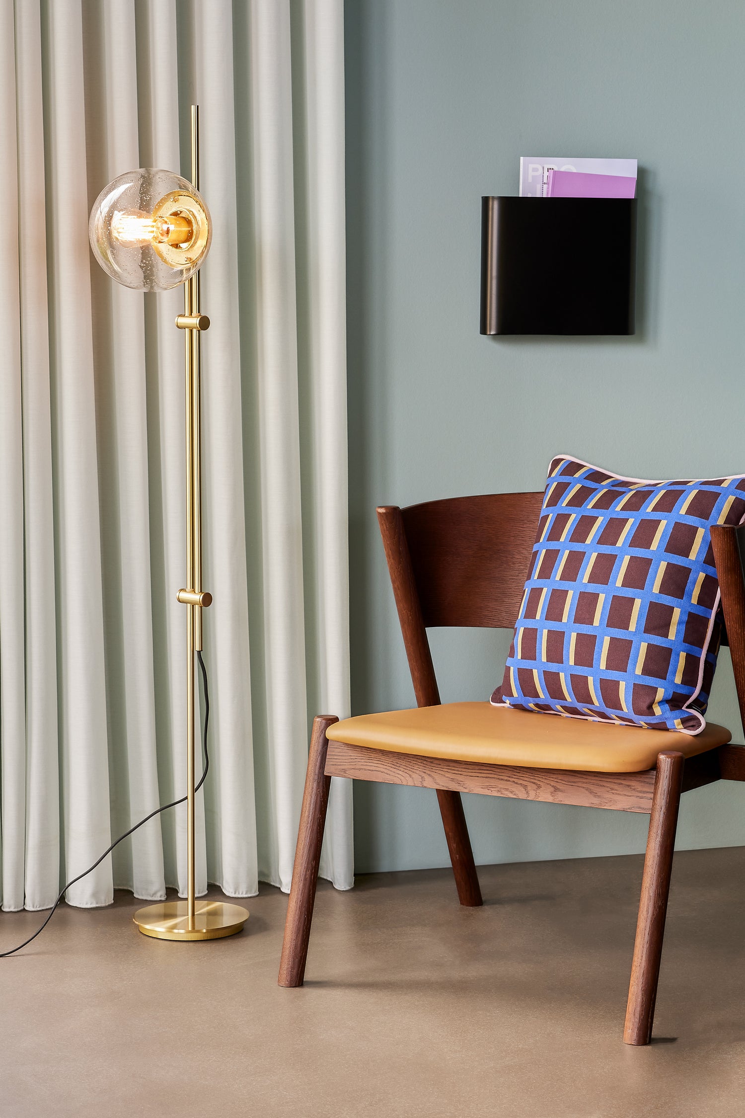 Bubble Floor Lamp Messing Color - Ø20XH147cm, E27