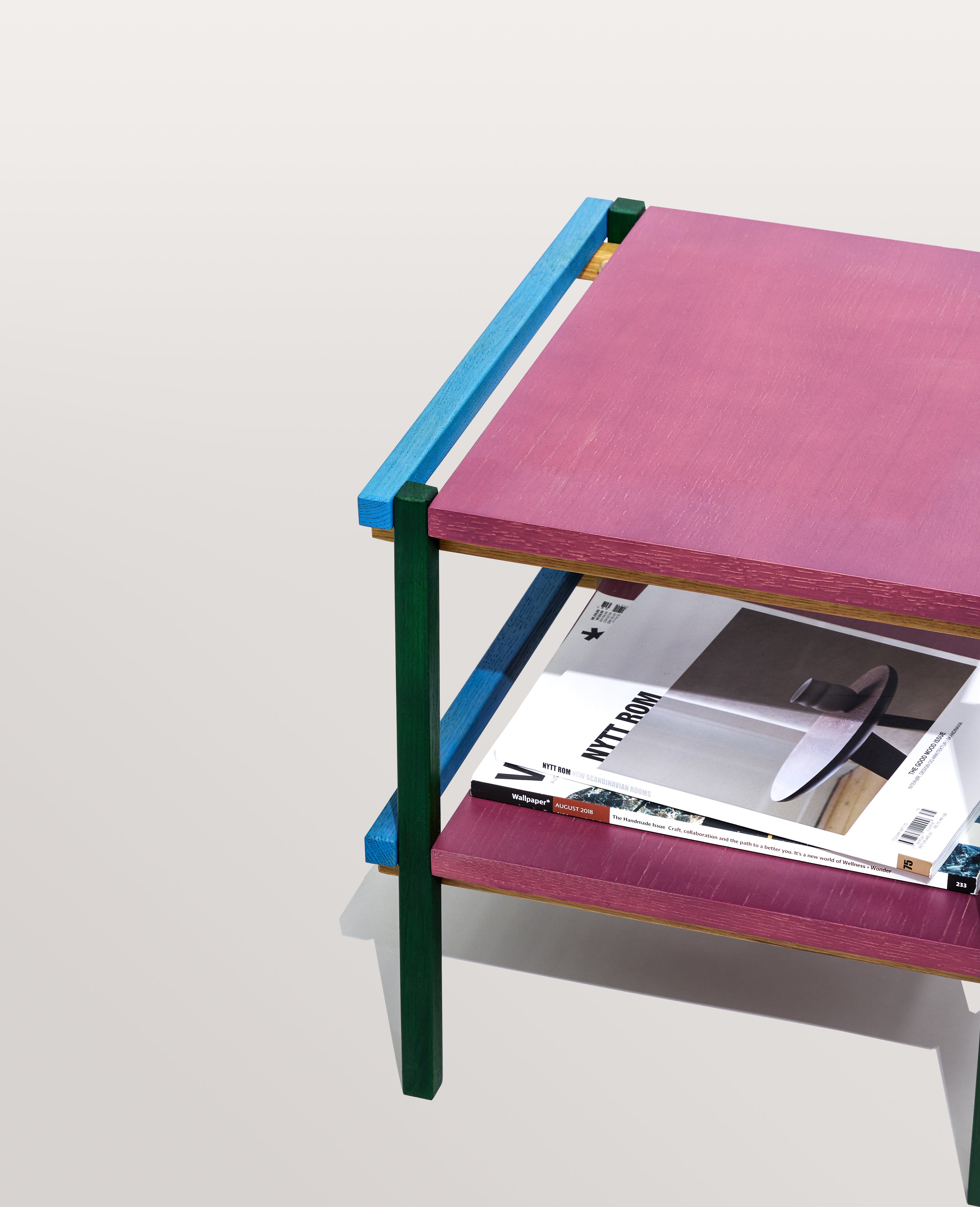 Crayon sidebord multikolorert - 40x40xh40cm