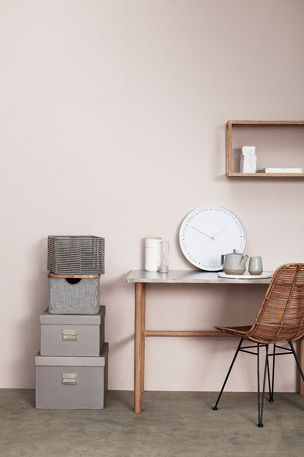 TID UR HVIT - Ø40X5CM