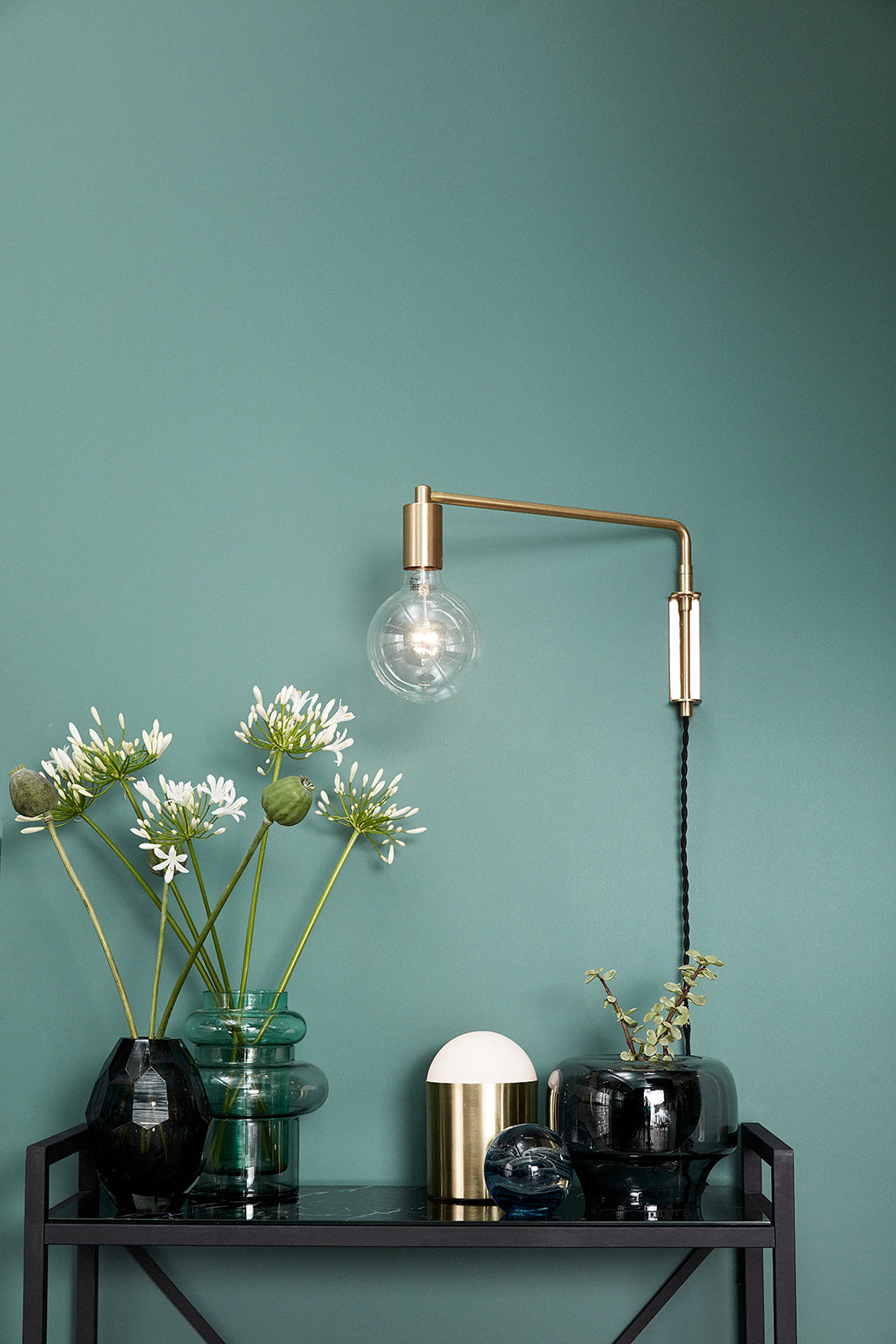 Pyke Wall Lamp Messing Colored - 41x5xh24cm, E27/40W/LED 4