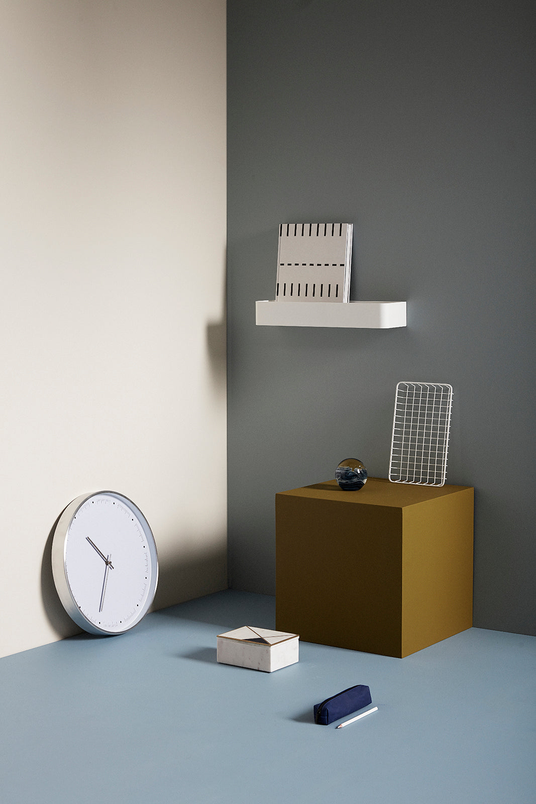 TID UR HVIT - Ø40X5CM