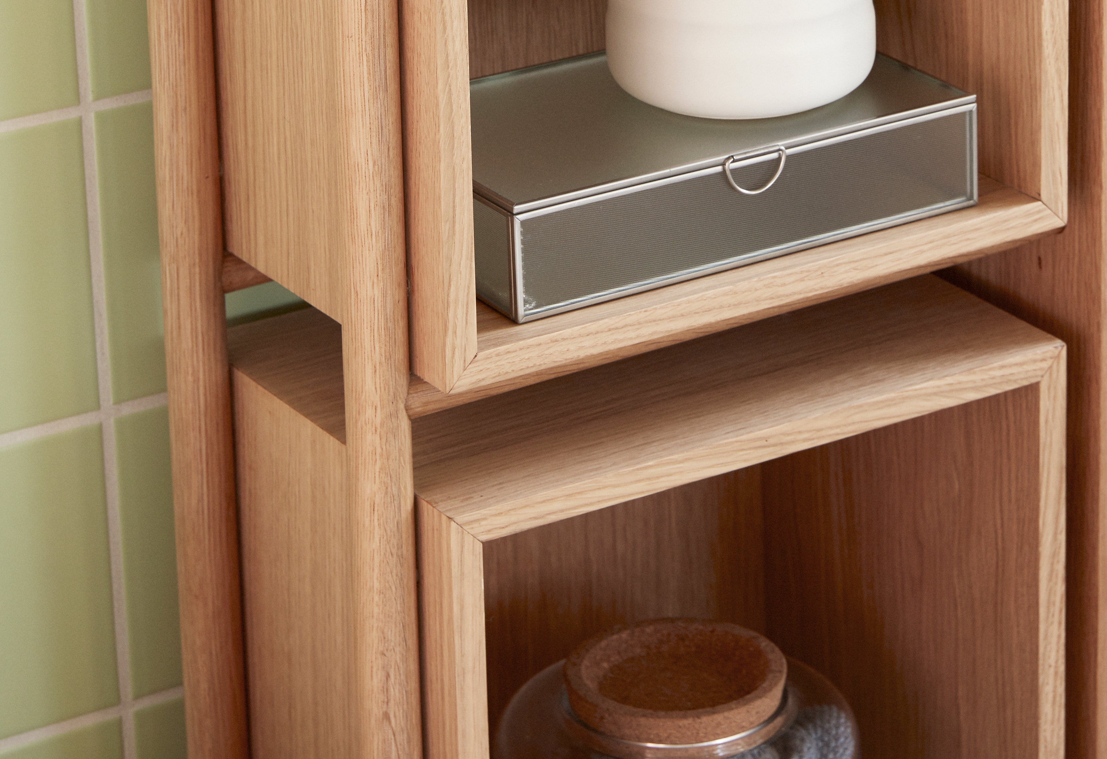 Cube Console Bord Natural - 76x25xh90cm