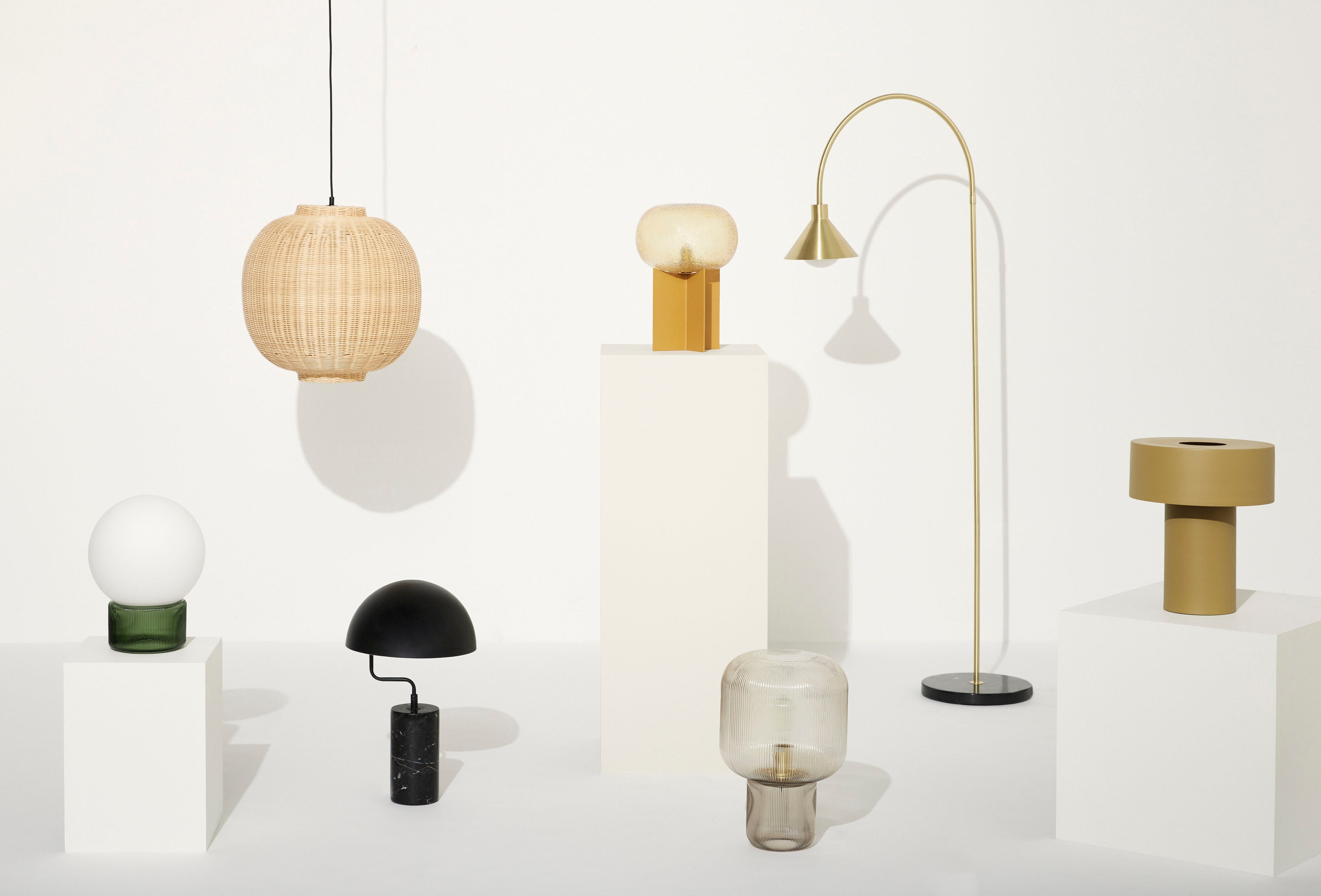Podiumbordlampe Amber Color - Ø25XH36cm