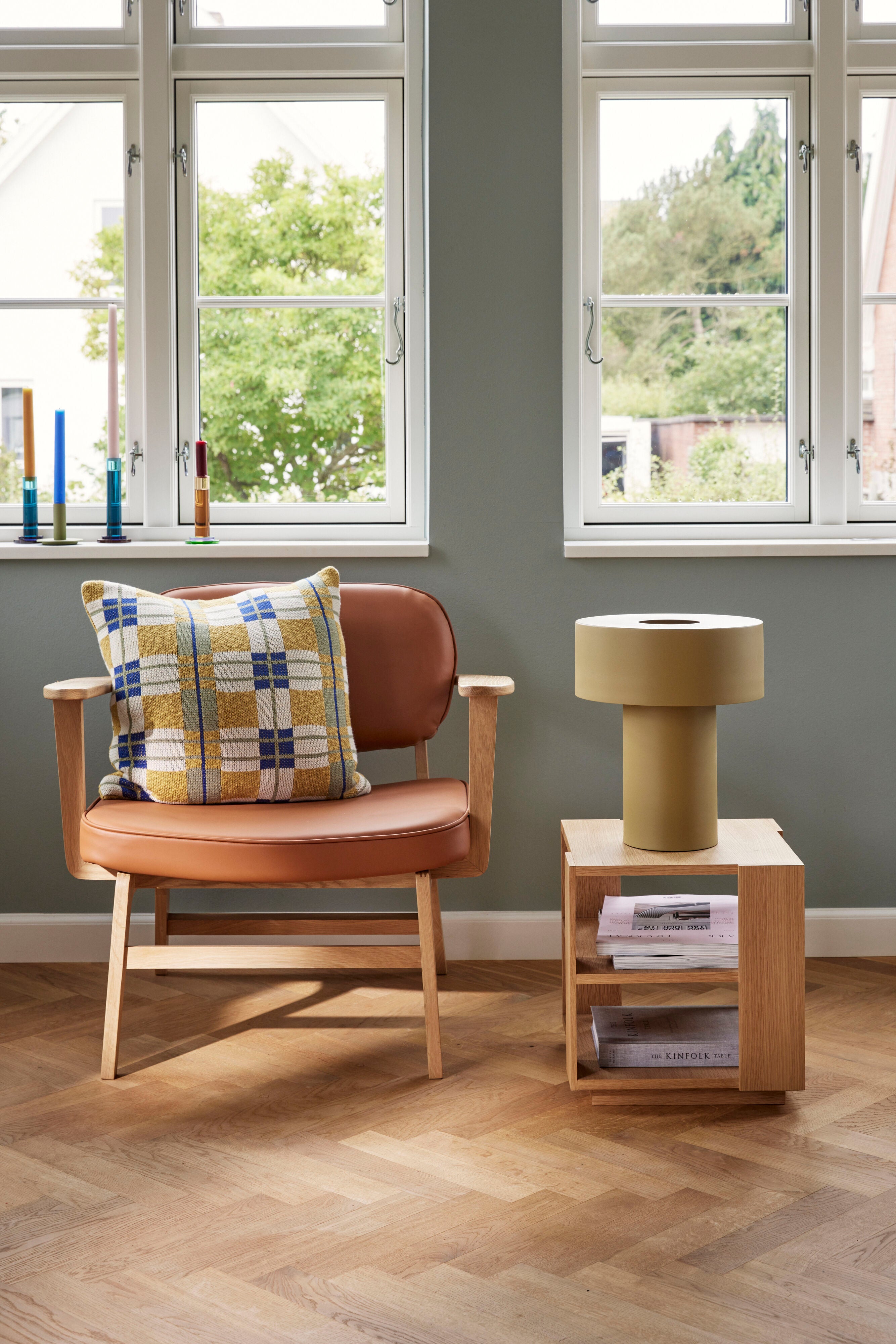 Aki Table Lamp Khaki - Ø30XH37cm, E27